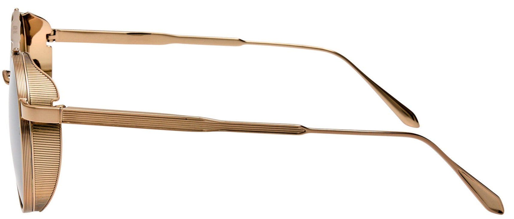 Color_LFL1503C2SUN - Conor Oval Sunglasses in Yellow Gold and Green