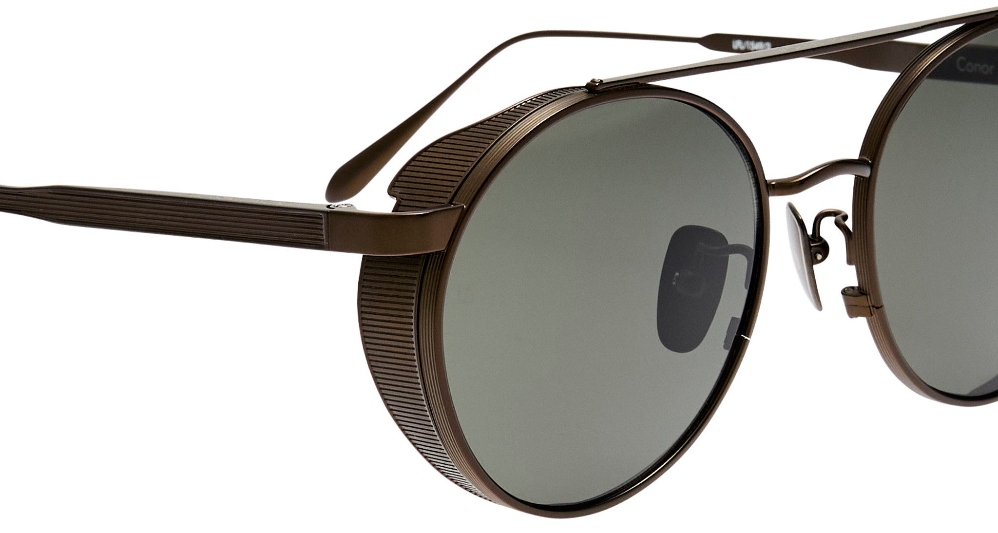 Color_LFL1549C3SUN - Conor Oval Sunglasses in Nickel and Grey