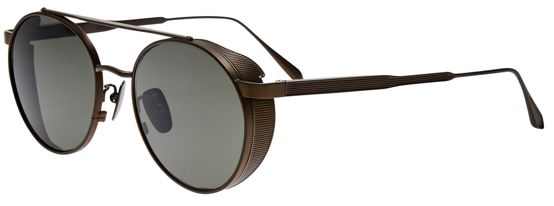 Color_LFL1549C3SUN - Conor Oval Sunglasses in Nickel and Grey