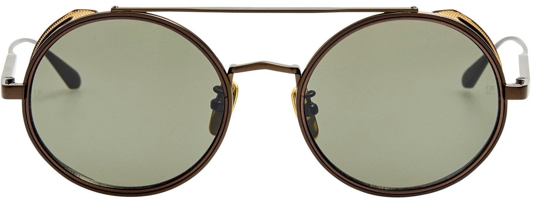 Color_LFL1631C1SUN - Baret Oval Sunglasses in Nickel and Grey
