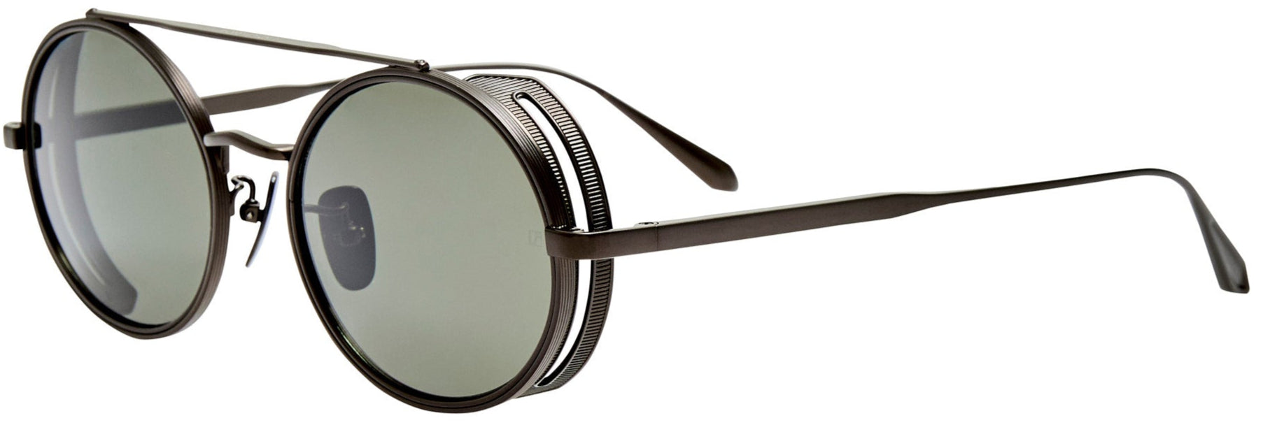 Color_LFL1631C4SUN - Baret Oval Sunglasses in Matt Nickel and Grey