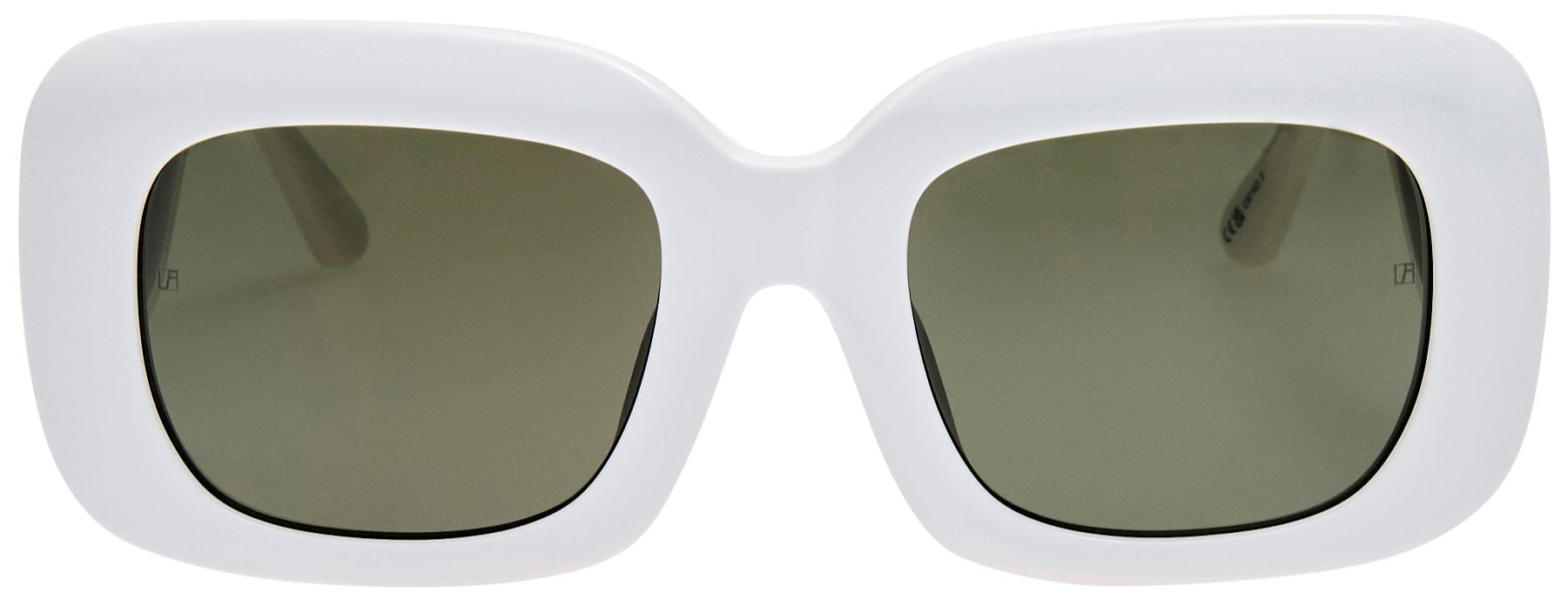 Color_LFL1550C2SUN - Emmy Rectangle Sunglasses in White and Grey