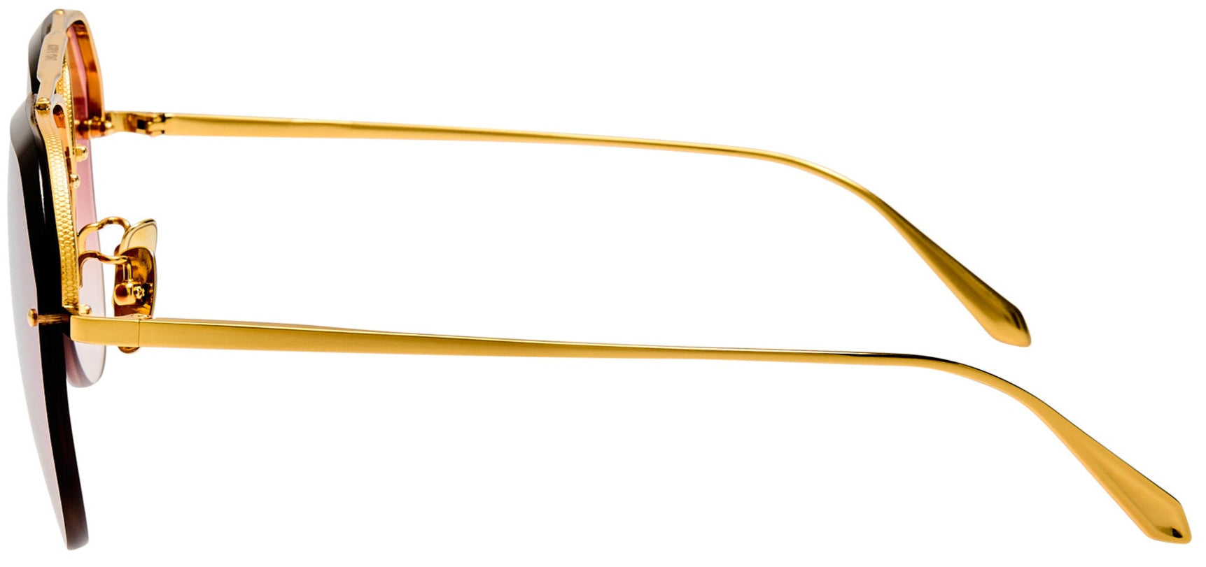 Color_LFL1557C2SUN - Quynh Aviator Sunglasses in Yellow Gold and Red Gradient