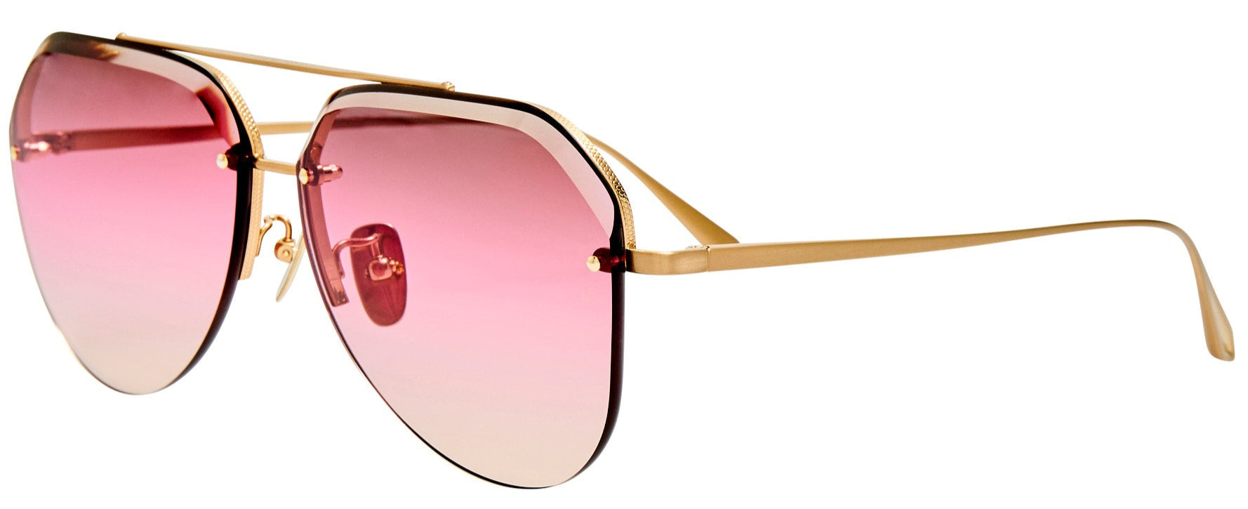 Color_LFL1557C7SUN - Quynh Aviator Sunglasses in Yellow Gold and Pink Gradient LIMITED EDITION OF 100