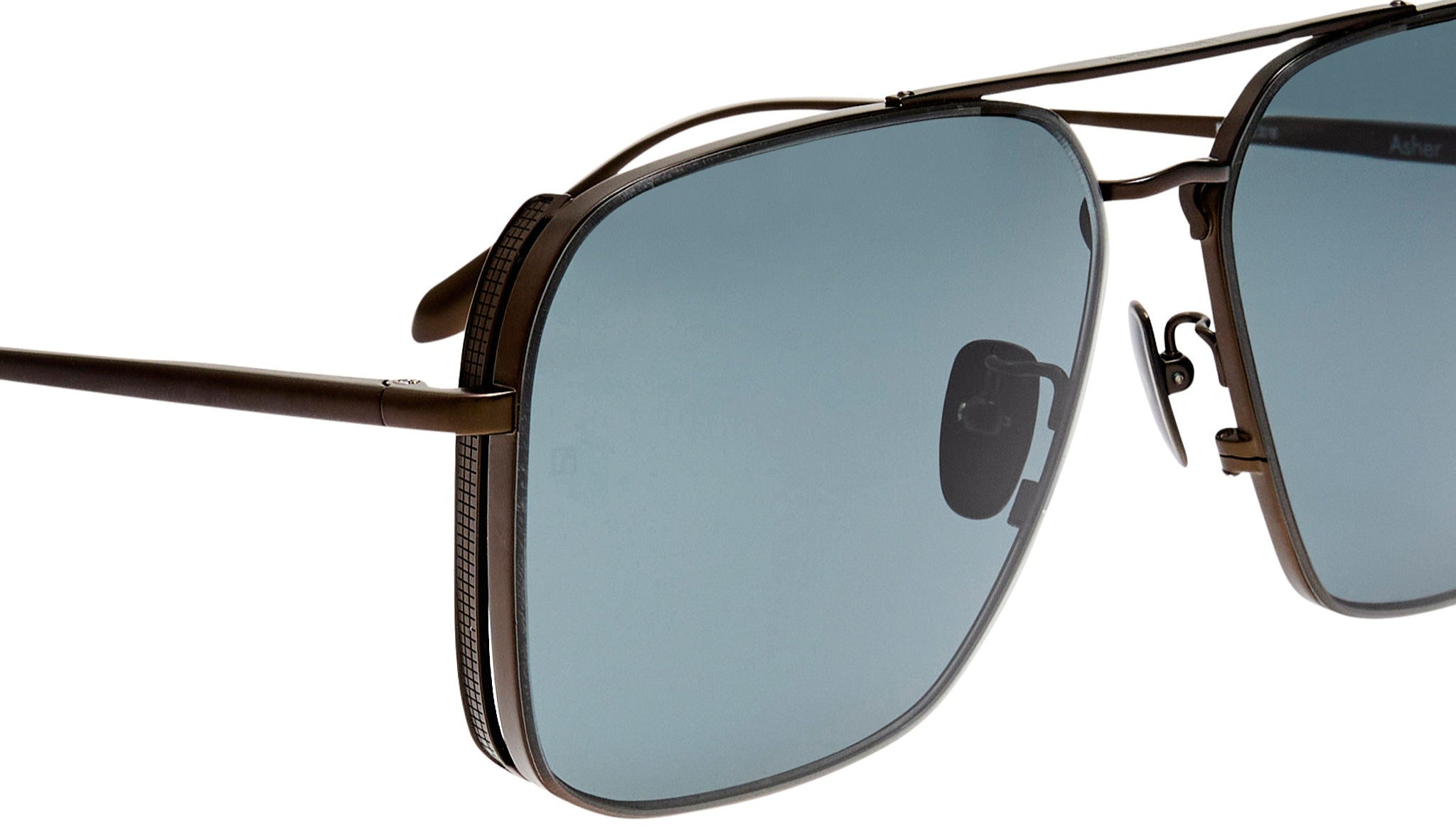 Color_LFL1122C8SUN - Asher Aviator Sunglasses in Nickel and Grey