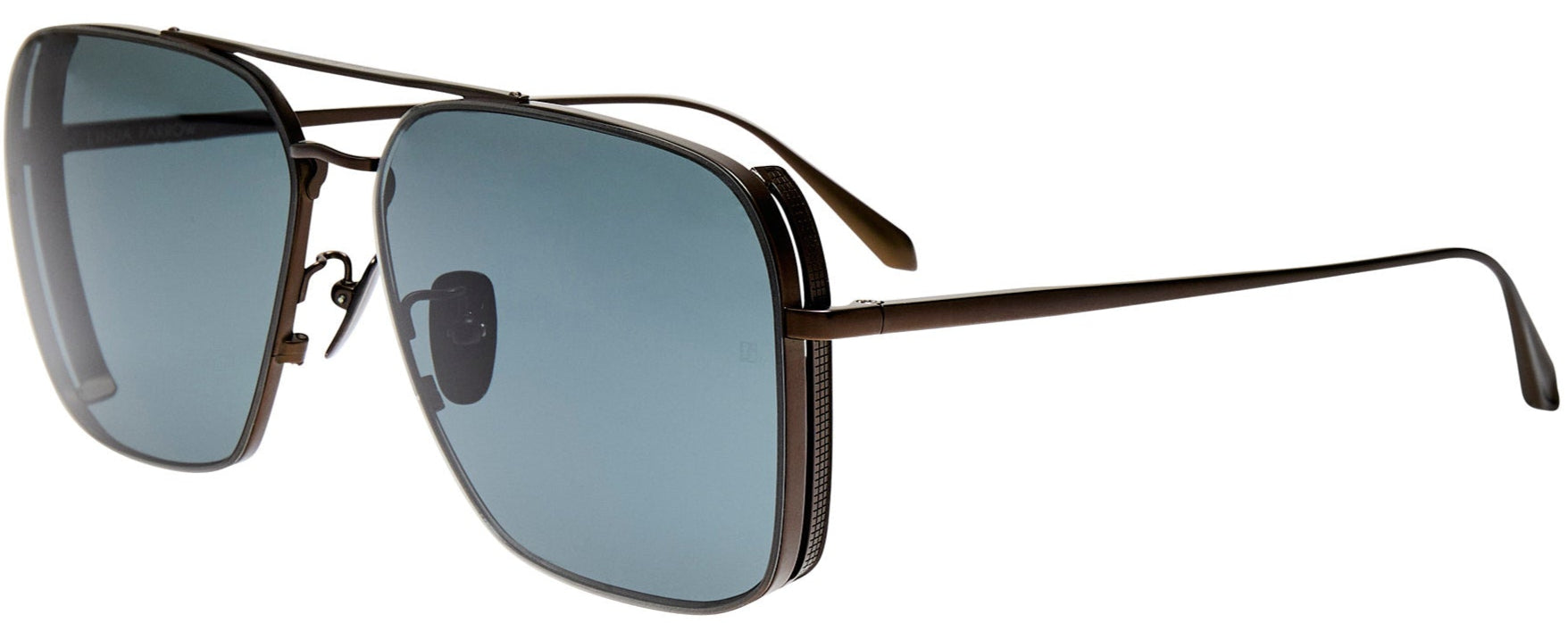 Color_LFL1122C8SUN - Asher Aviator Sunglasses in Nickel and Grey