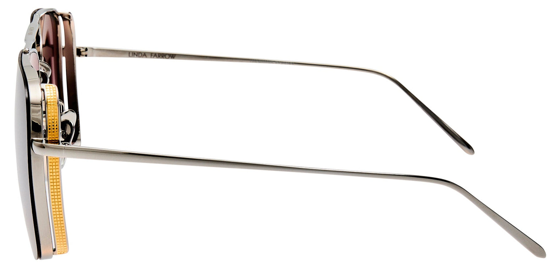 Color_LFL1122C2SUN - Asher Aviator Sunglasses in White Gold and Grey