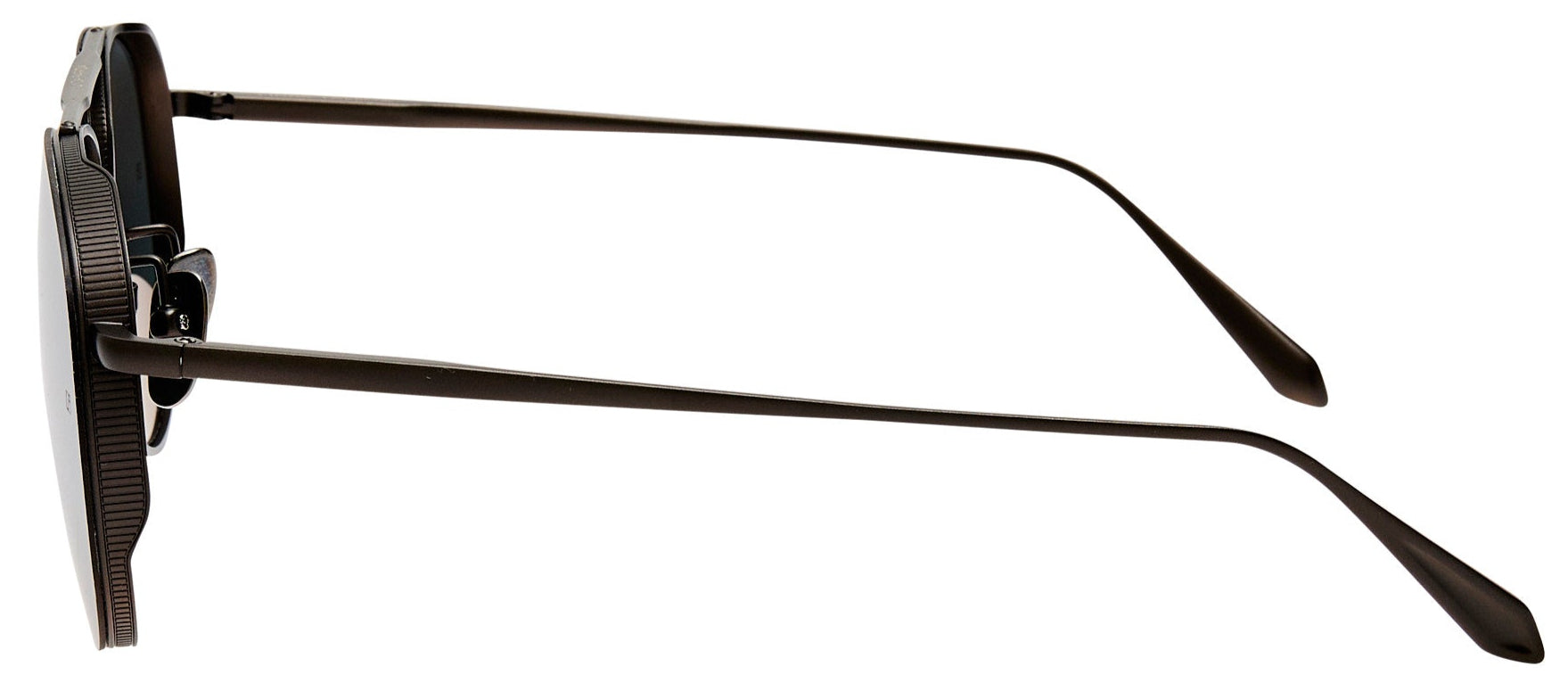 Color_LFL1547C3SUN - Meret Aviator Sunglasses in Matt Nickel and Grey