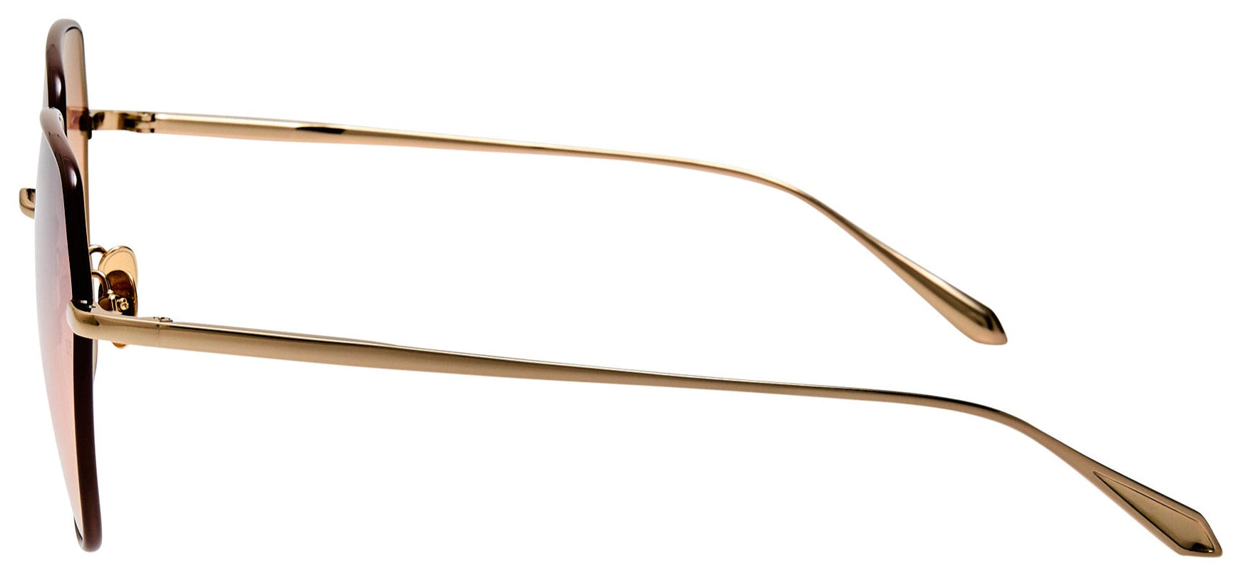 Color_LFL1576C2SUN - Darcie Oversized Sunglasses in Light Gold and Ash Grad