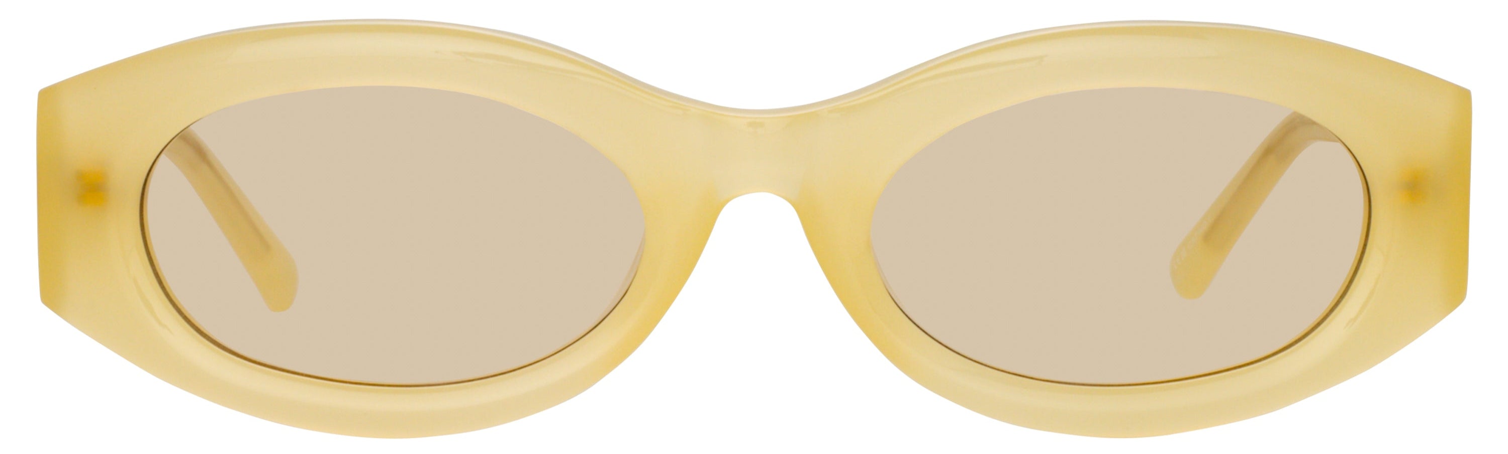 Color_ATTICO38C9SUN - The Attico Berta Oval Sunglasses in Yellow
