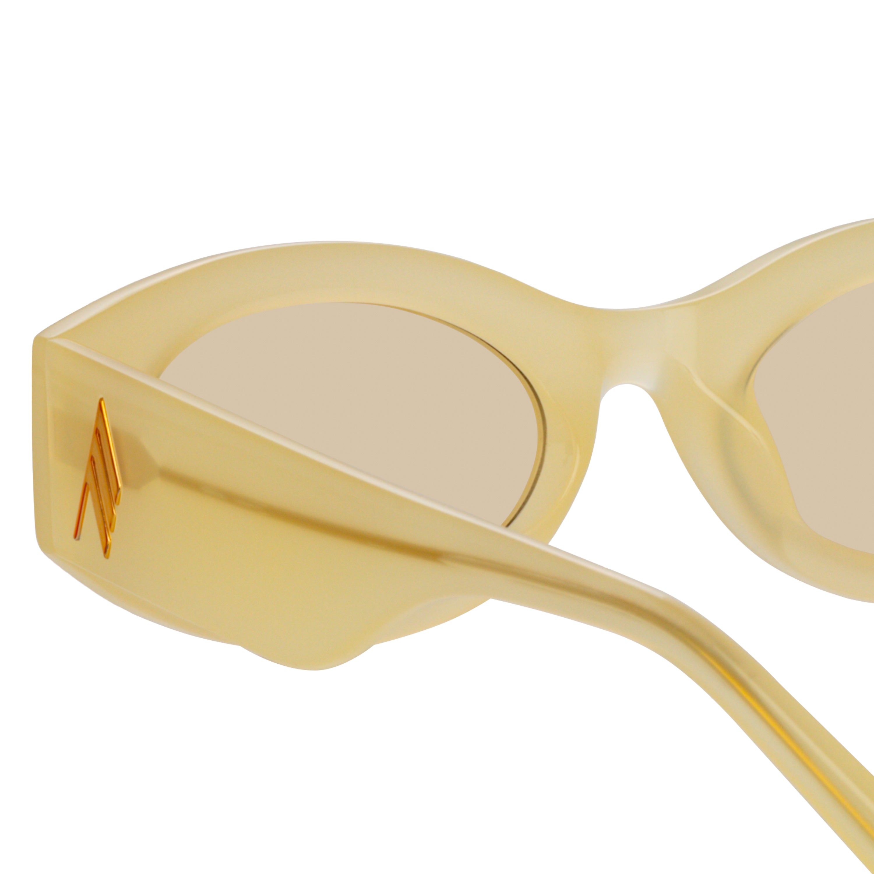 Color_ATTICO38C9SUN - The Attico Berta Oval Sunglasses in Yellow