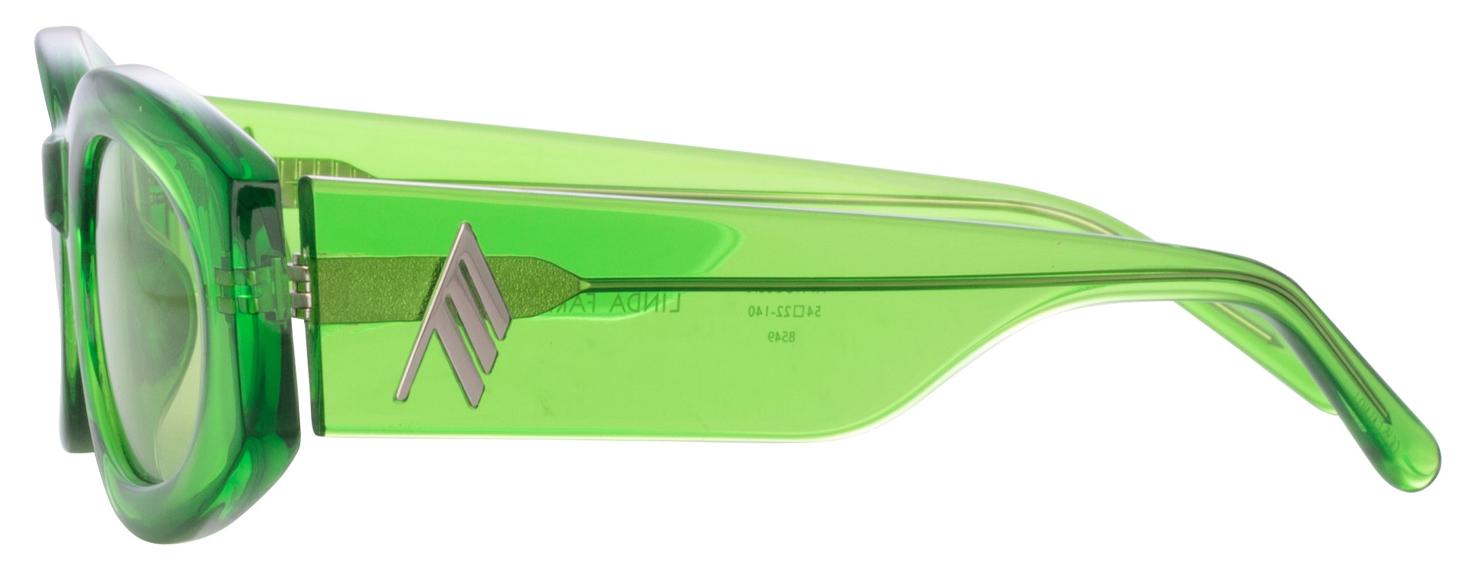 Color_ATTICO38C6SUN - The Attico Berta Oval Sunglasses in Green