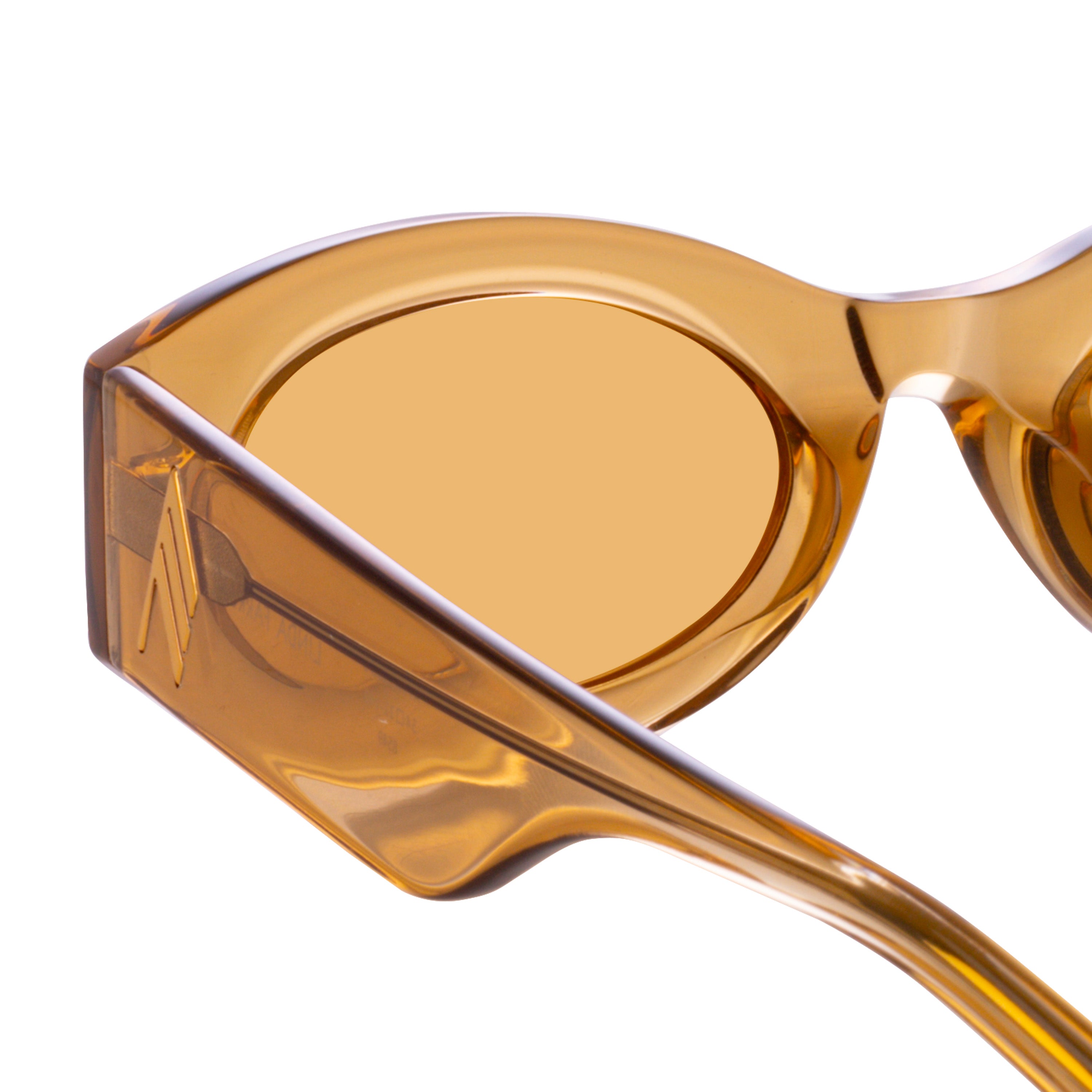 Color_ATTICO38C5SUN - The Attico Berta Oval Sunglasses in Sand