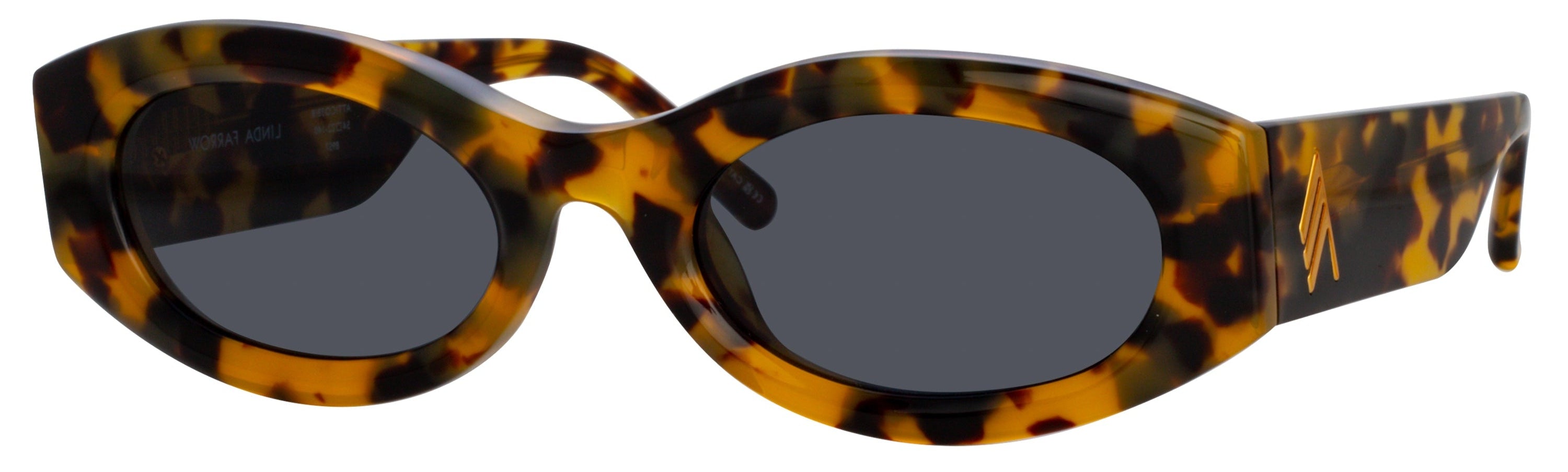 Color_ATTICO38C8SUN - The Attico Berta Oval Sunglasses in Tortoise Shell