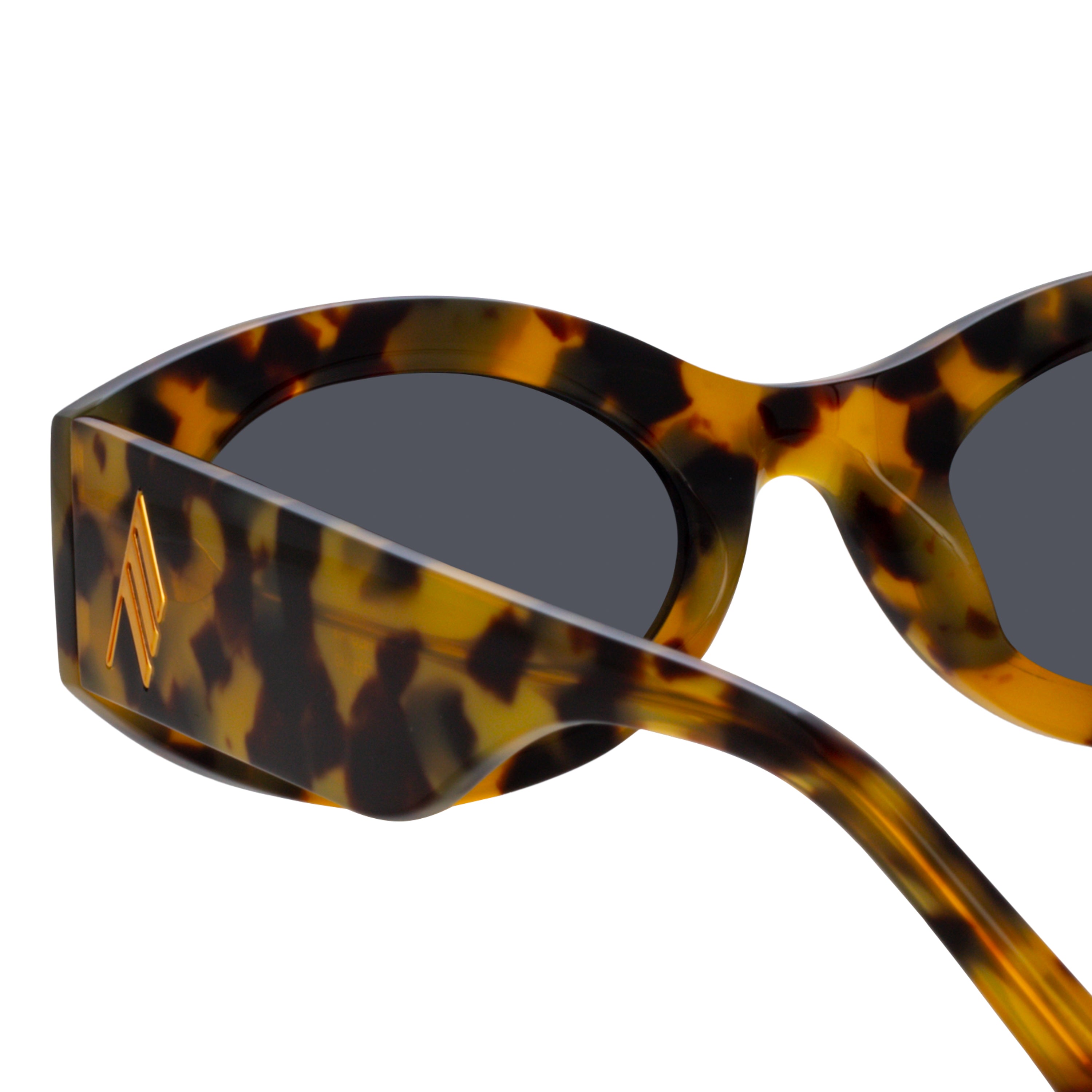 Color_ATTICO38C8SUN - The Attico Berta Oval Sunglasses in Tortoise Shell