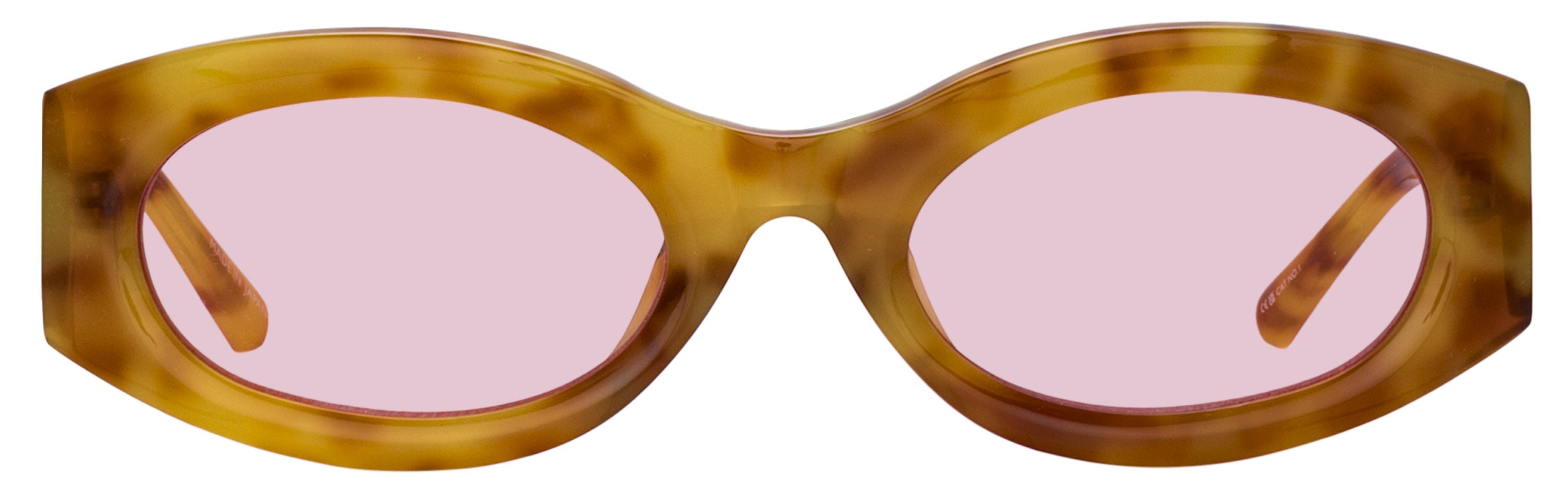 Color_ATTICO38C11SUN - The Attico Berta Oval Sunglasses in Blonde T-Shell