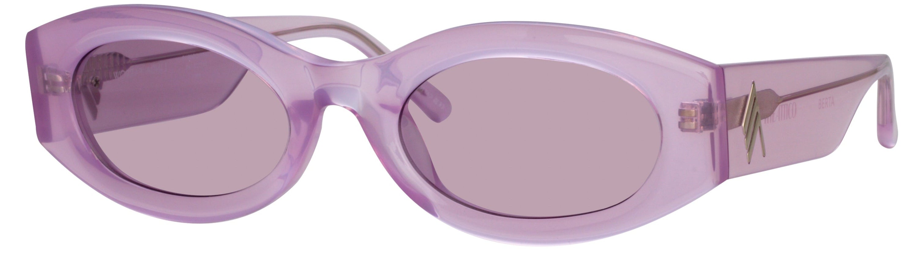 Color_ATTICO38C10SUN - The Attico Berta Oval Sunglasses in Pink