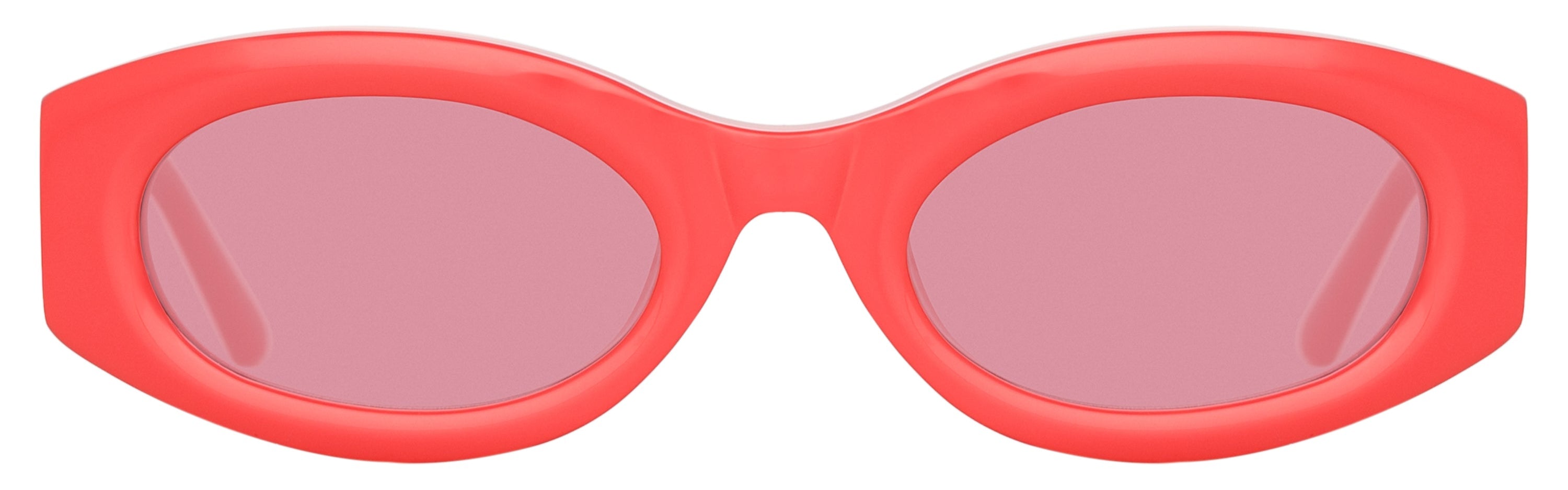 Color_ATTICO38C4SUN - The Attico Berta Oval Sunglasses in Coral