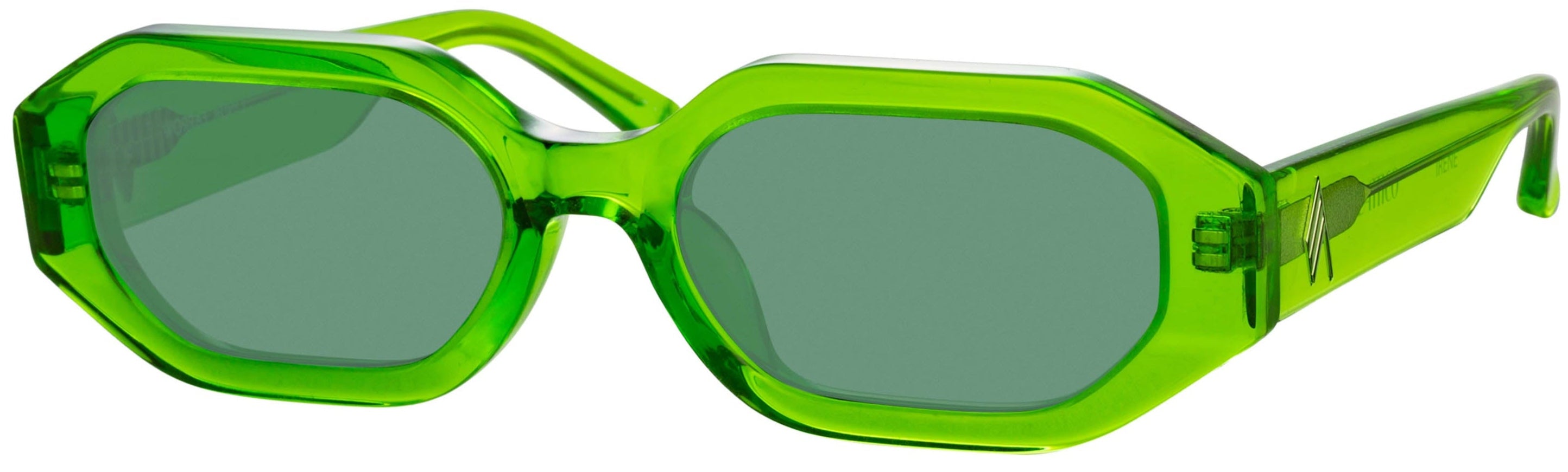Color_ATTICO14C3SUN - The Attico Irene Angular Sunglasses in Green