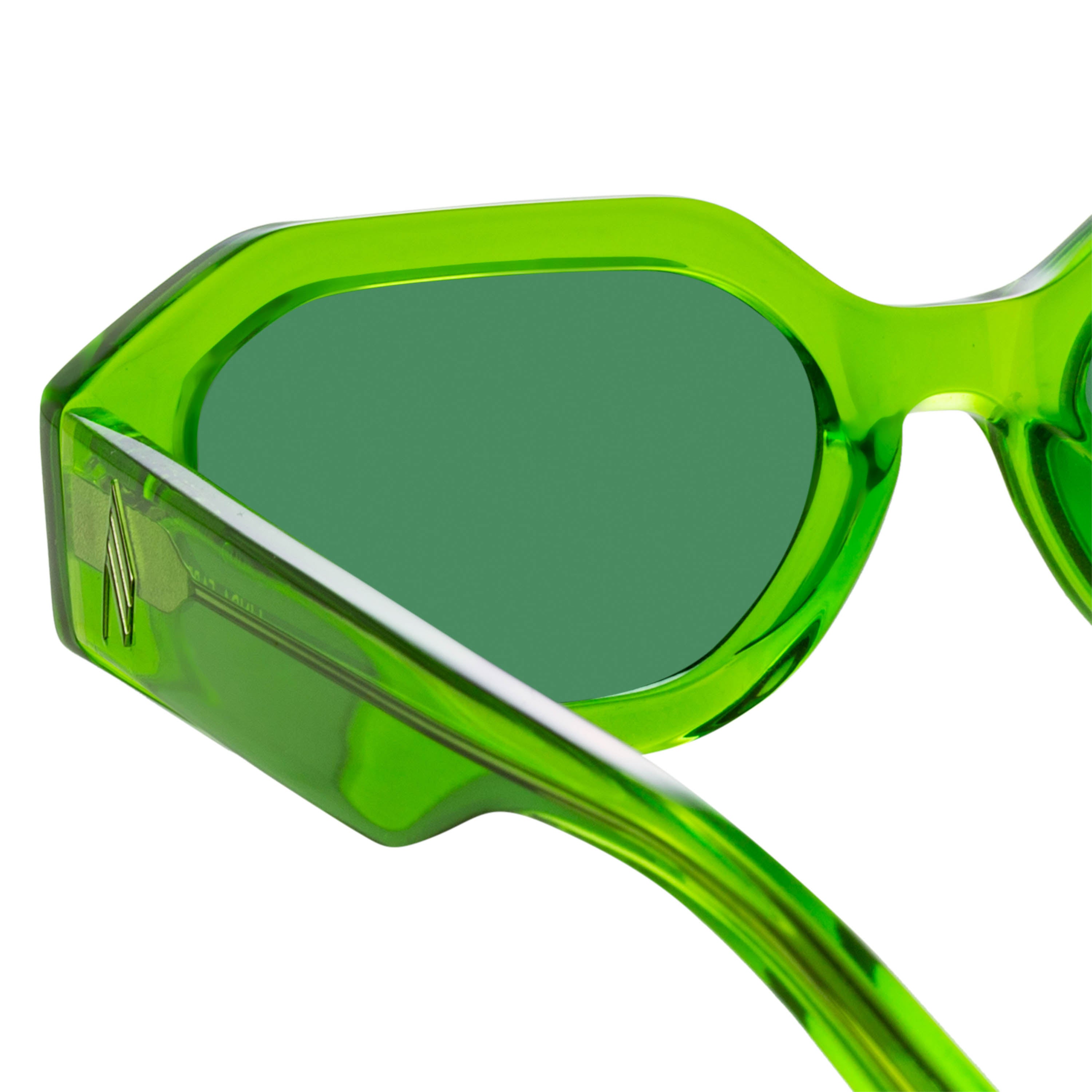 Color_ATTICO14C3SUN - The Attico Irene Angular Sunglasses in Green