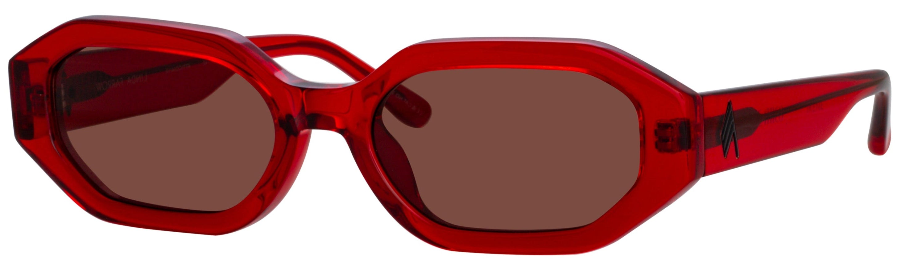 Color_ATTICO14C13SUN - The Attico Irene Angular Sunglasses in Red