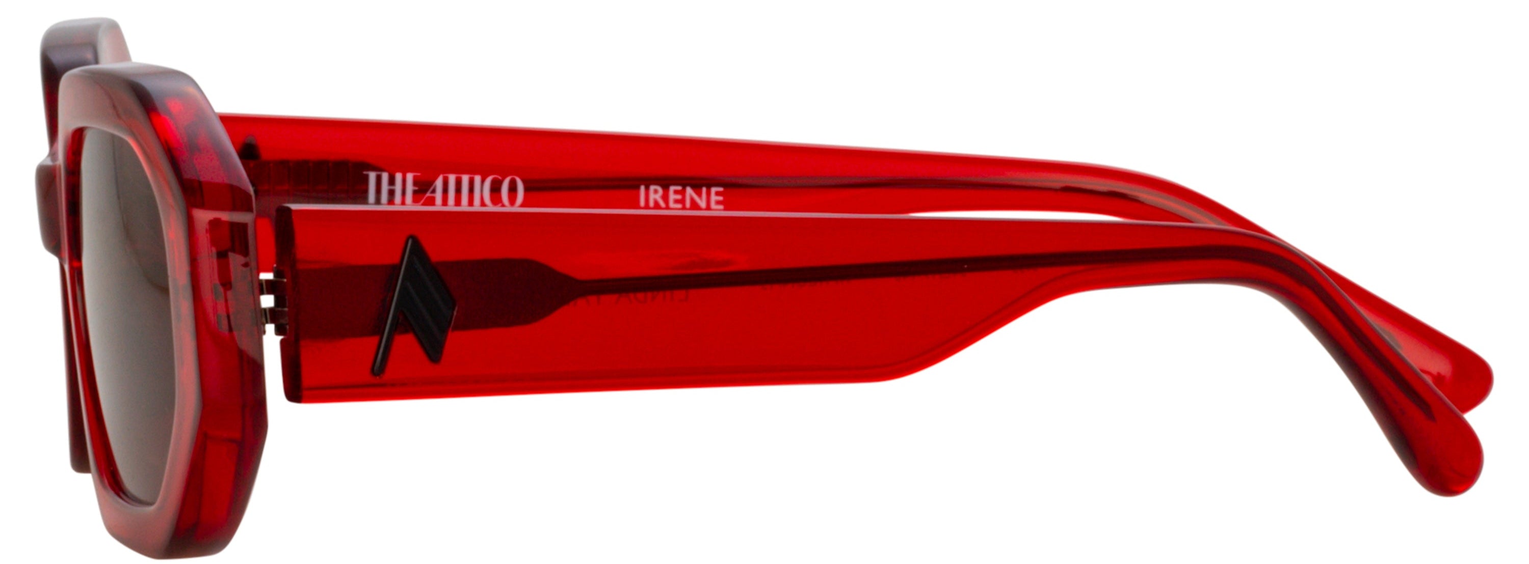 Color_ATTICO14C13SUN - The Attico Irene Angular Sunglasses in Red