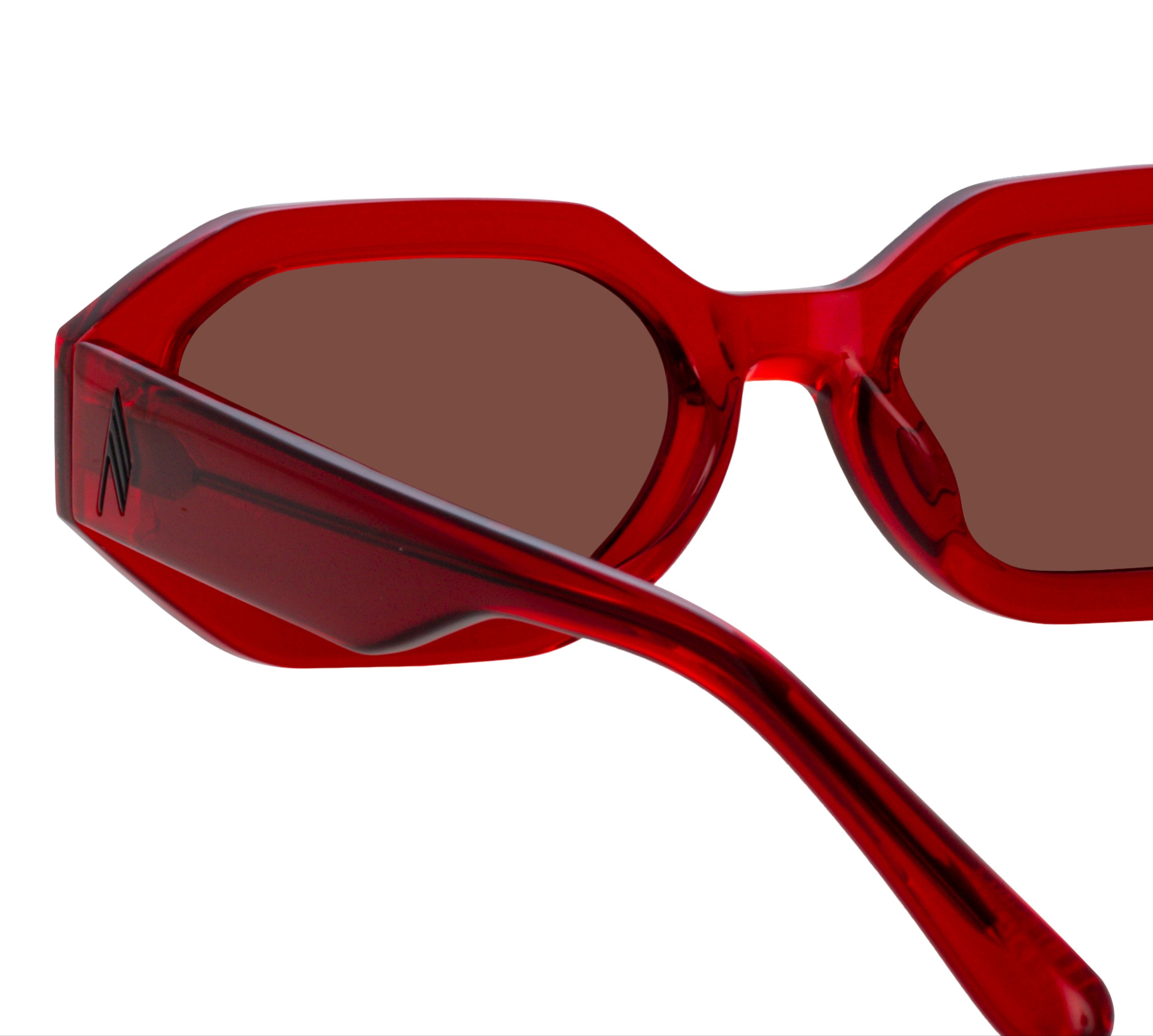 Color_ATTICO14C13SUN - The Attico Irene Angular Sunglasses in Red