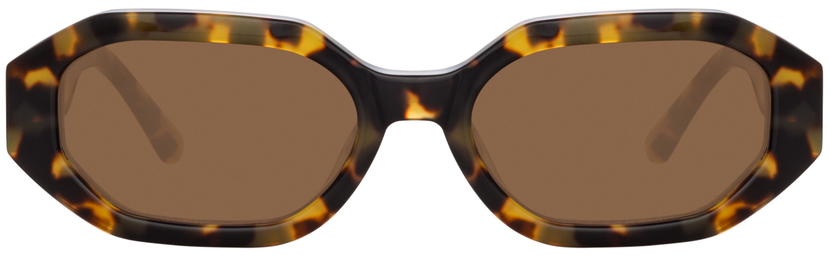 Color_ATTICO14C8SUN - The Attico Irene Angular Sunglasses in Tortoiseshell and Brown