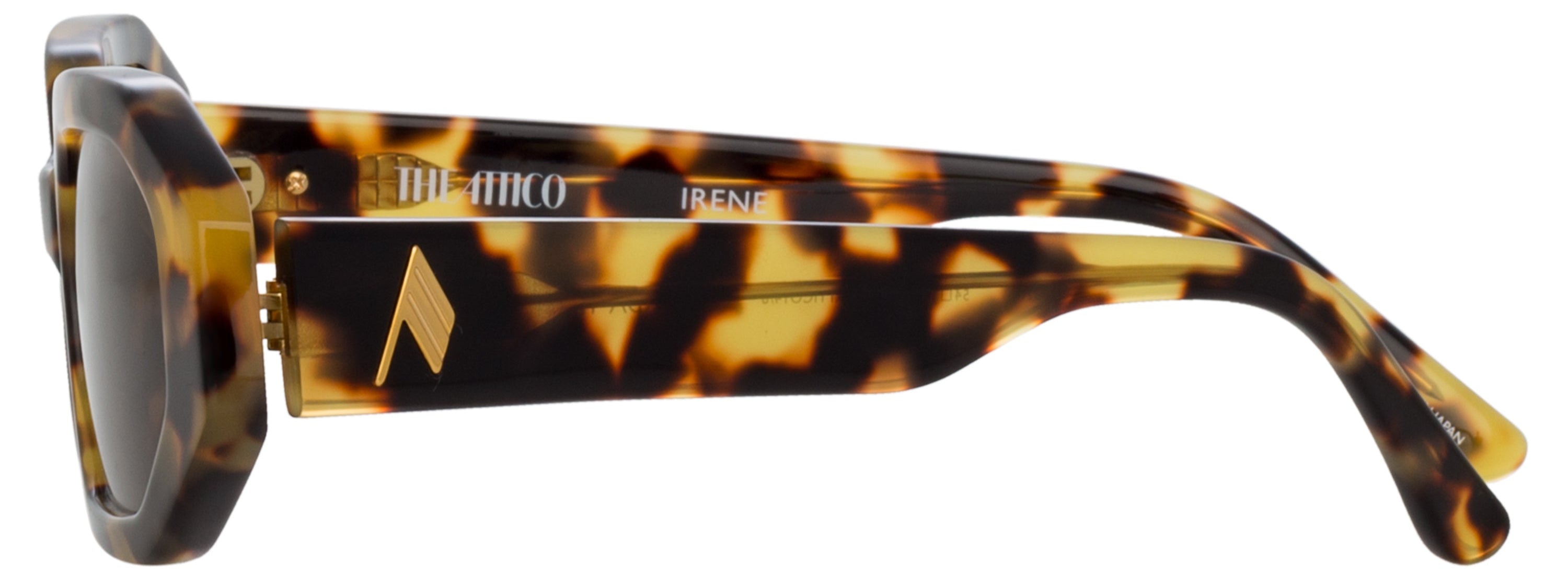 Color_ATTICO14C8SUN - The Attico Irene Angular Sunglasses in Tortoiseshell and Brown