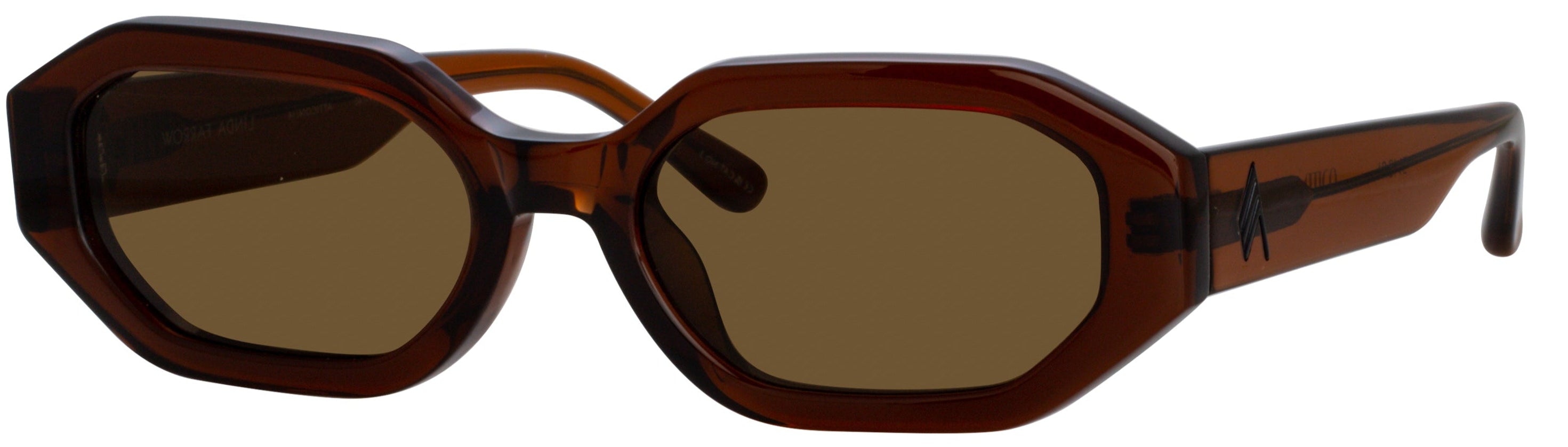 Color_ATTICO14C14SUN - The Attico Irene Angular Sunglasses in Brown