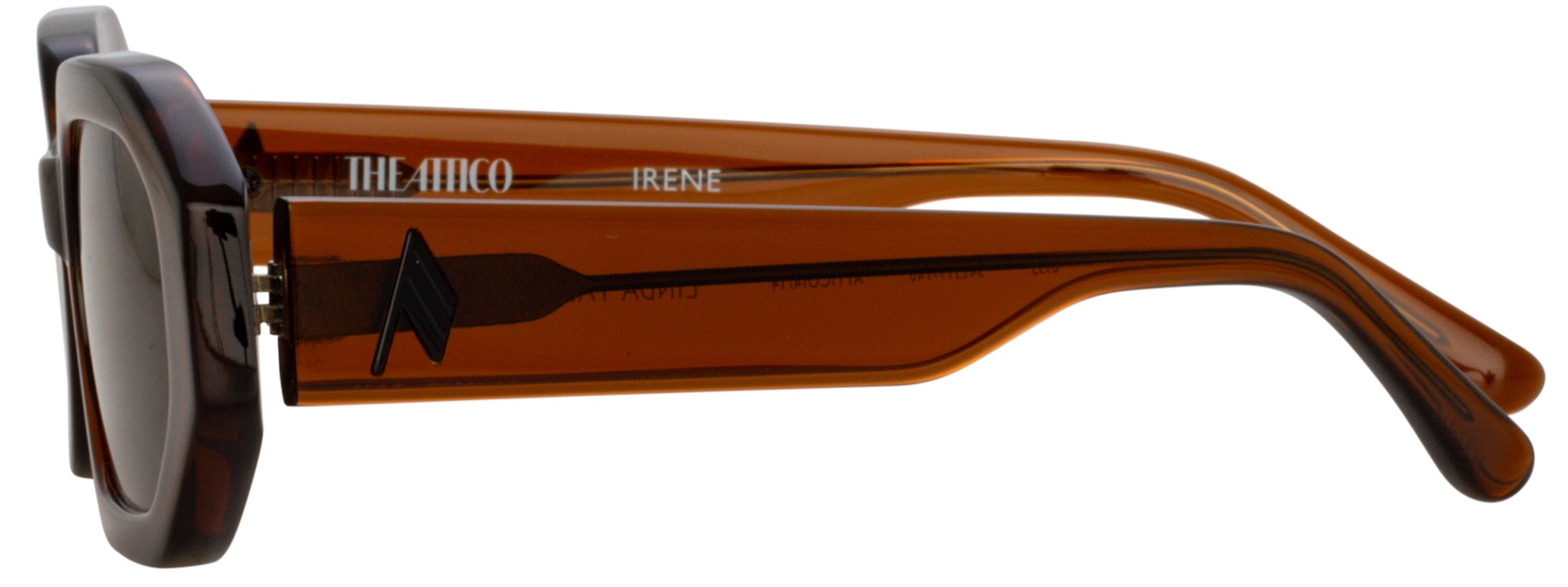 Color_ATTICO14C14SUN - The Attico Irene Angular Sunglasses in Brown