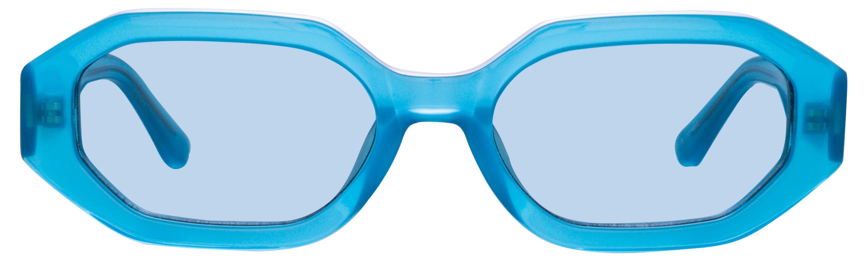 Color_ATTICO14C12SUN - The Attico Irene Angular Sunglasses in Turquoise