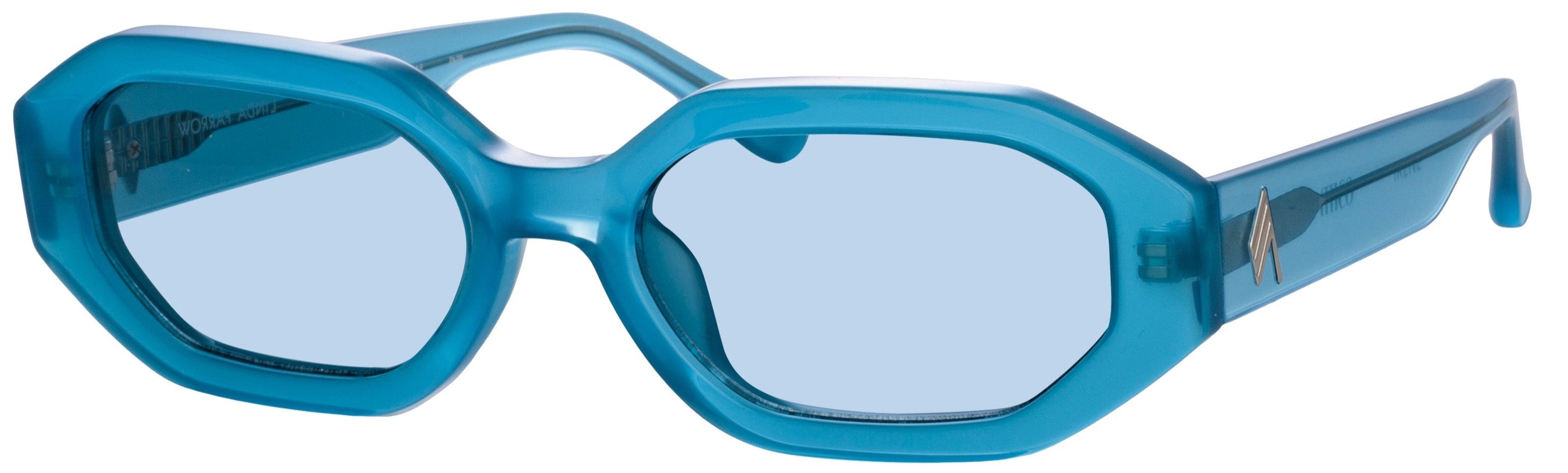 Color_ATTICO14C12SUN - The Attico Irene Angular Sunglasses in Turquoise