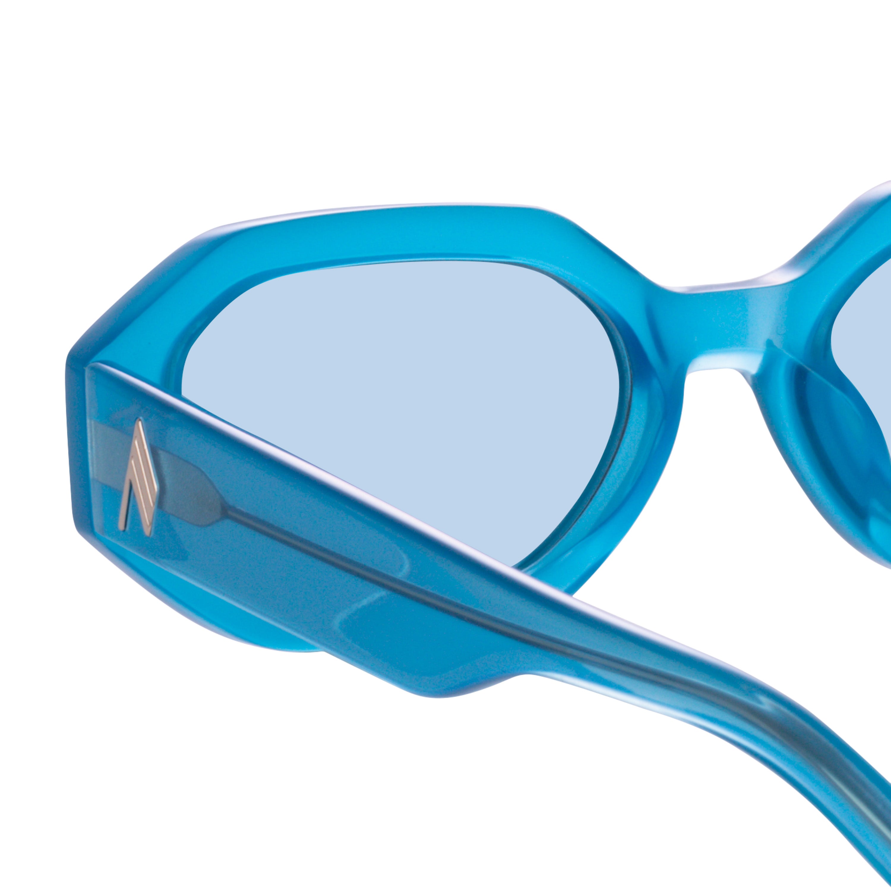 Color_ATTICO14C12SUN - The Attico Irene Angular Sunglasses in Turquoise