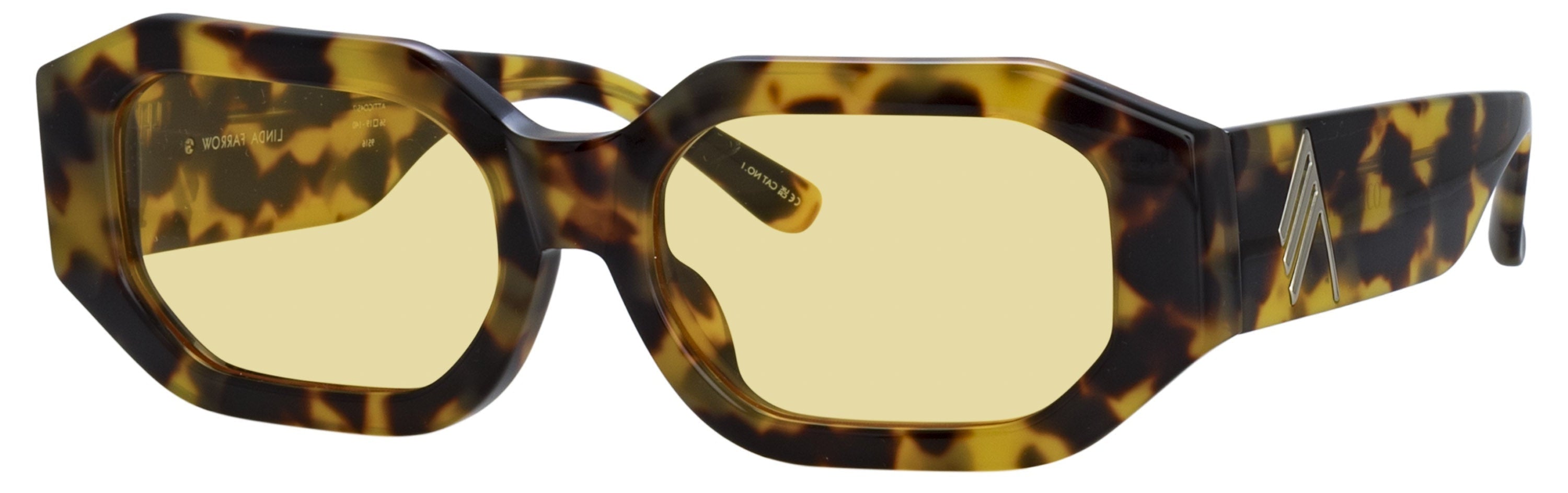 Color_ATTICO45C7SUN - Blake Angular Sunglasses in Tortoise Shell