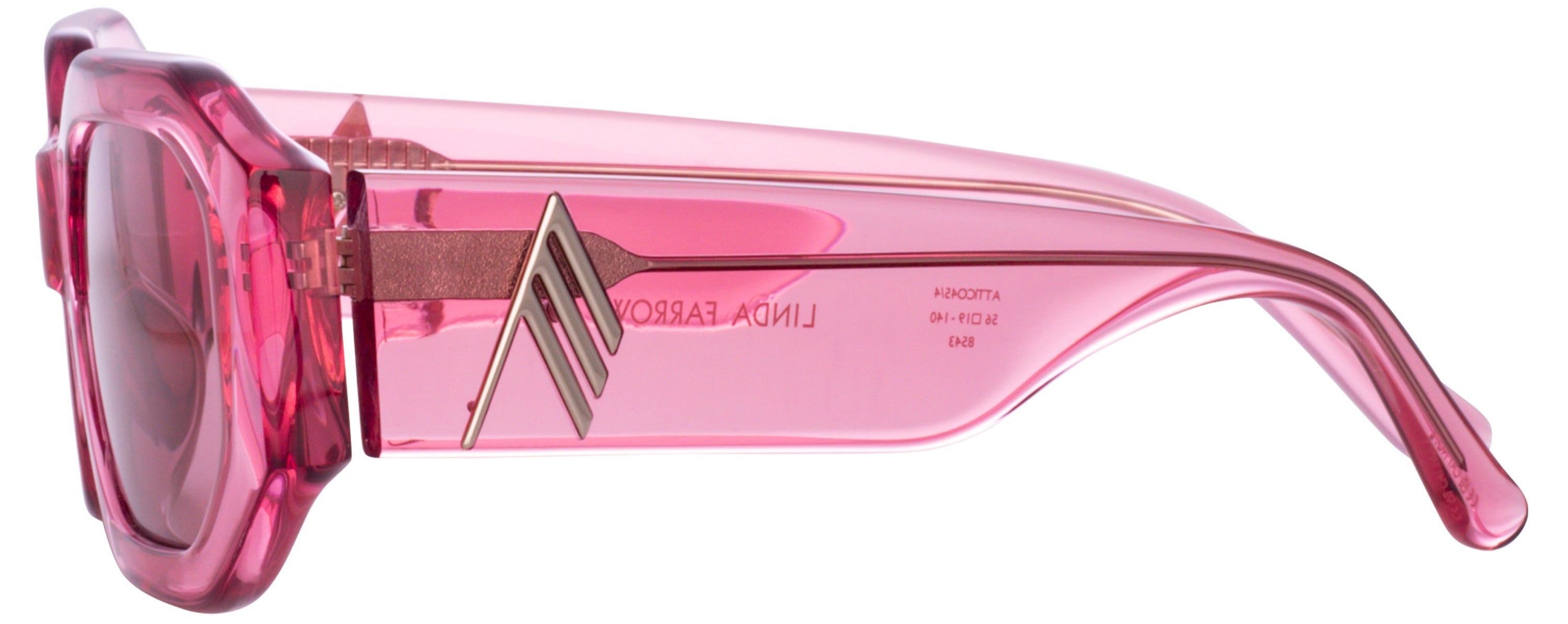Color_ATTICO45C4SUN - Blake Angular Sunglasses in Pink