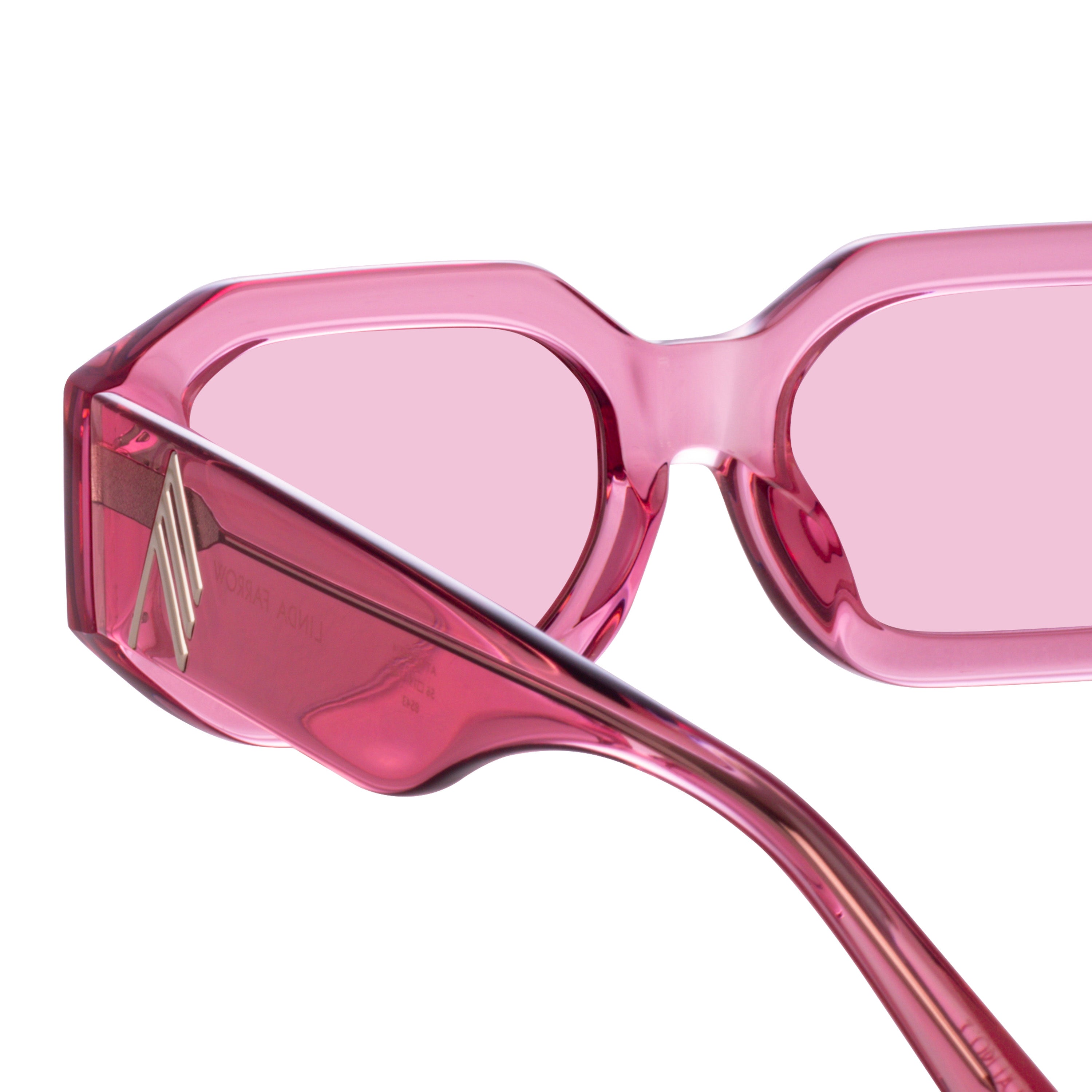 Color_ATTICO45C4SUN - Blake Angular Sunglasses in Pink