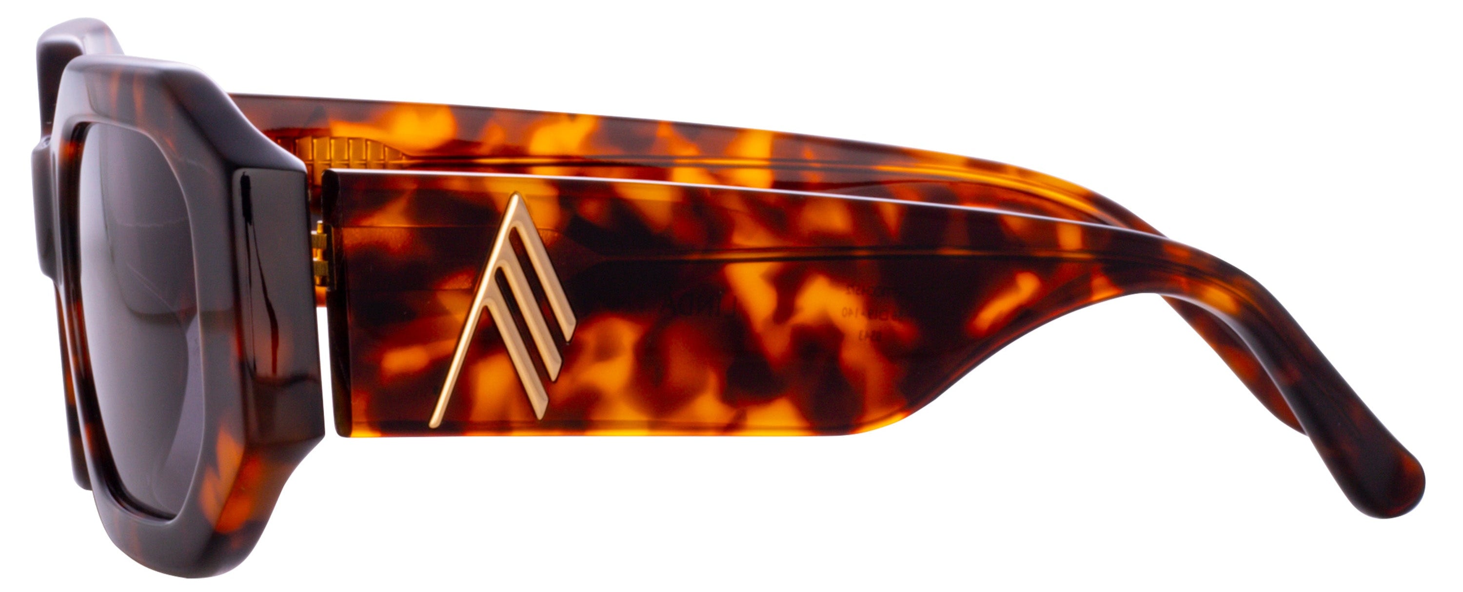 Color_ATTICO45C2SUN - Blake Angular Sunglasses in Tortoise Shel and Blue