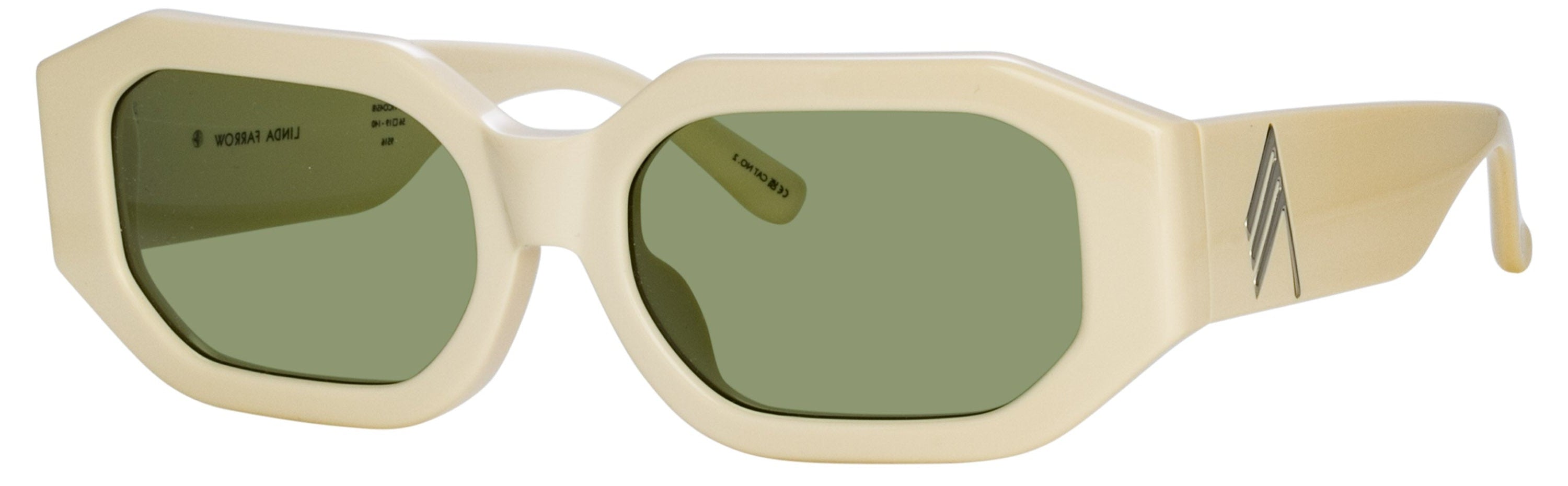 Color_ATTICO45C8SUN - Blake Angular Sunglasses in Ivory