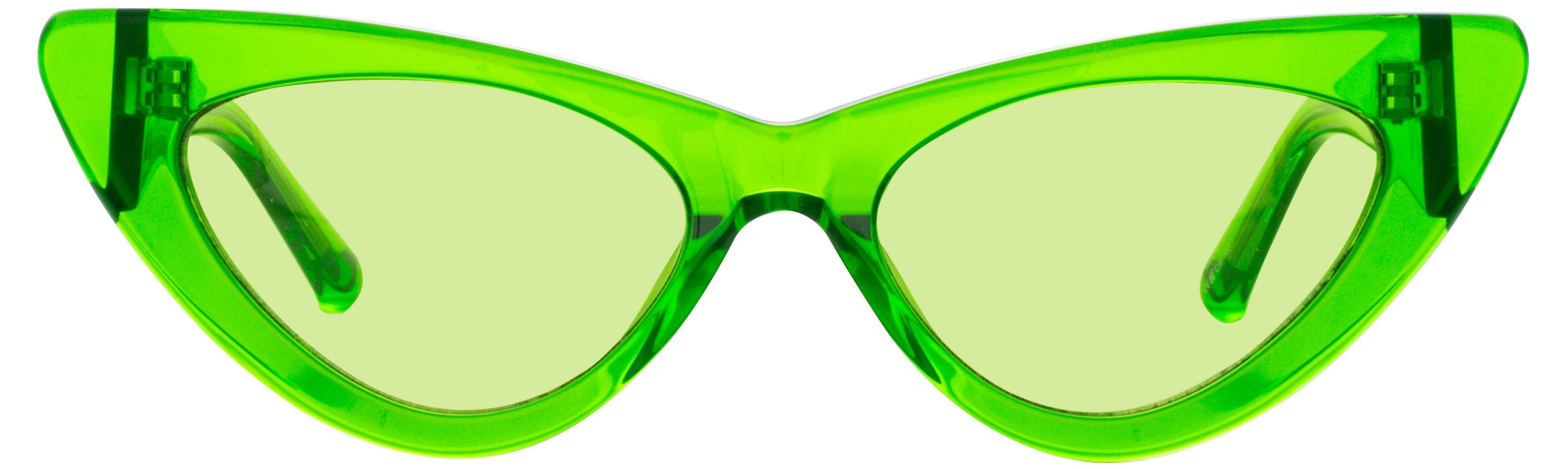 Color_ATTICO32C11SUN - The Attico Dora D-Frame Sunglasses in Green