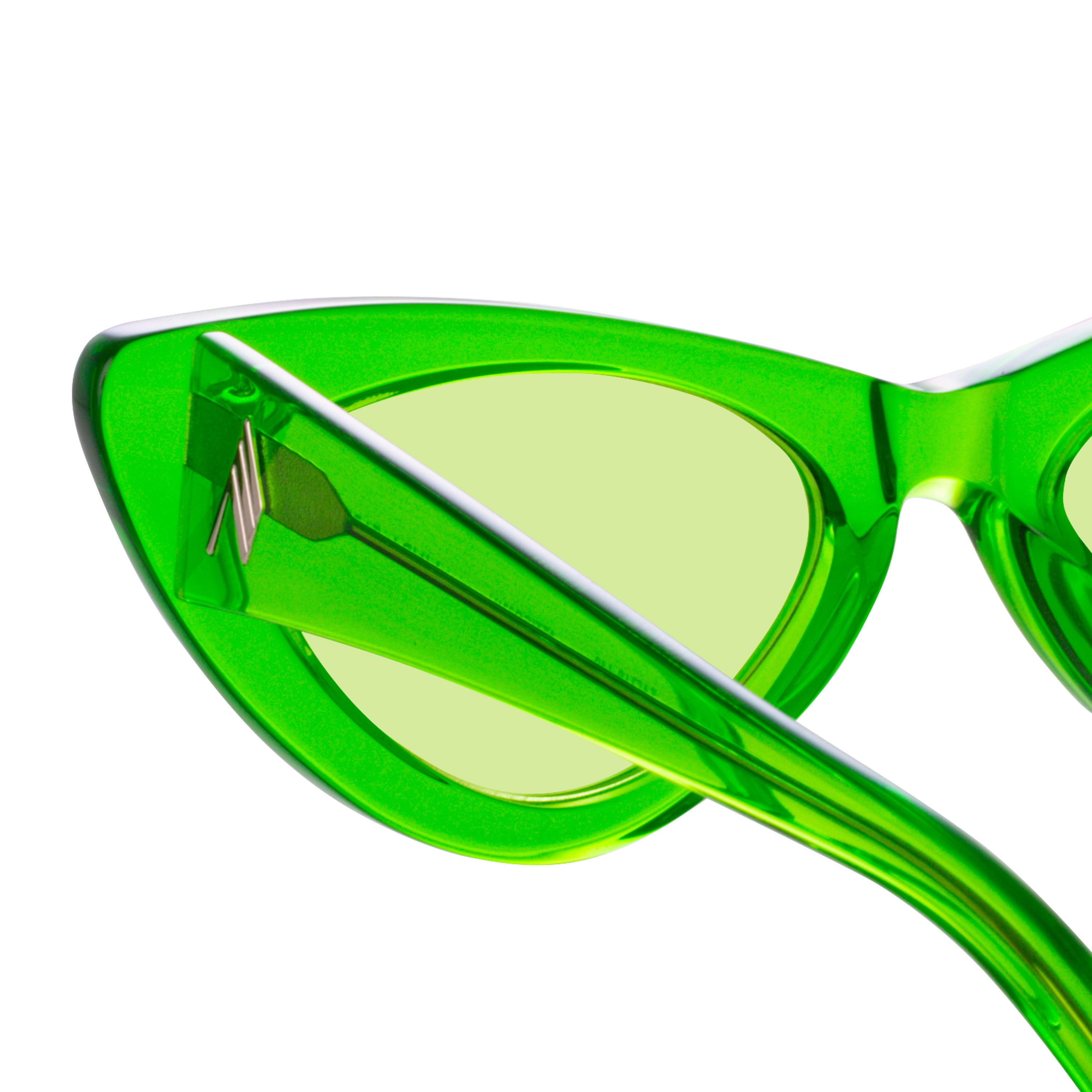 Color_ATTICO32C11SUN - The Attico Dora D-Frame Sunglasses in Green