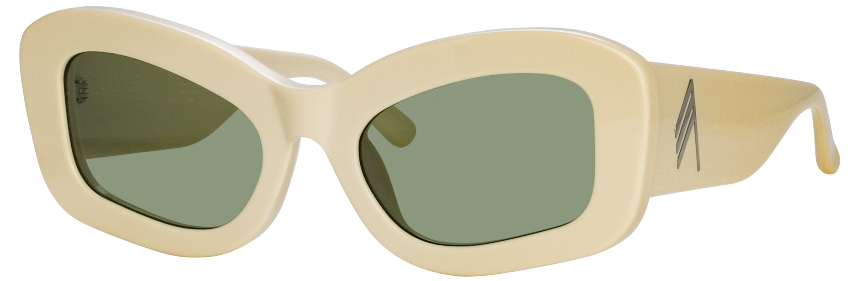 Color_ATTICO64C4SUN - The Attico Harry Cat Eye Sunglasses in Ivory