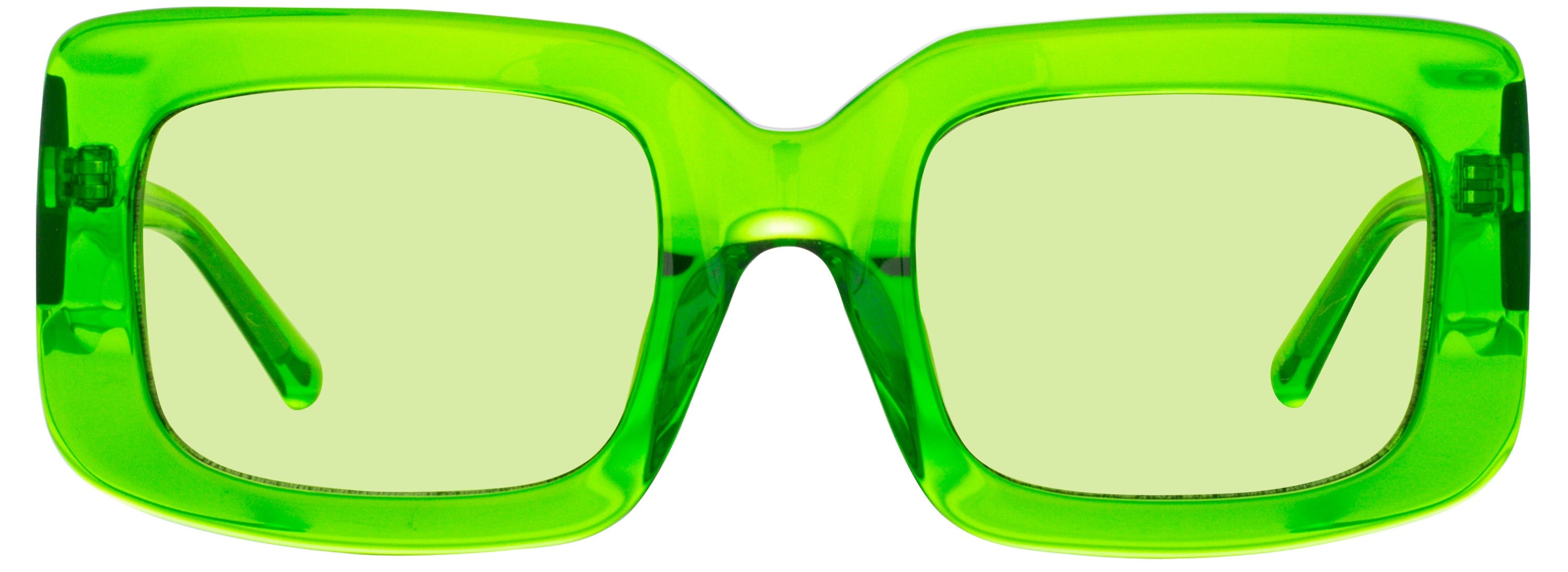 Color_ATTICO40C6SUN - The Attico Jorja Rectangular Sunglasses in Green