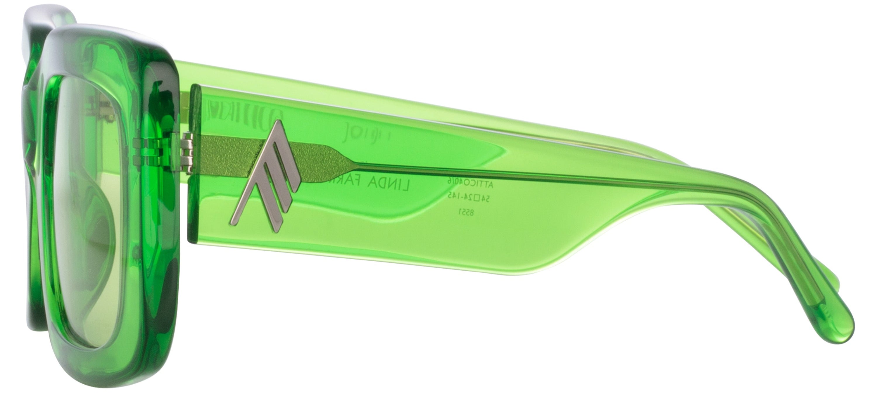Color_ATTICO40C6SUN - The Attico Jorja Rectangular Sunglasses in Green