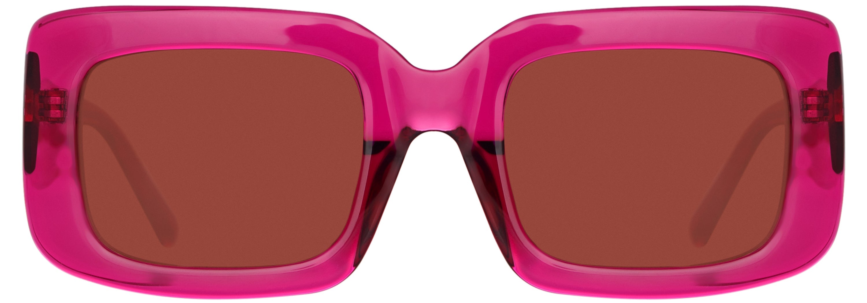Color_ATTICO40C4SUN - The Attico Jorja Rectangular Sunglasses in Red