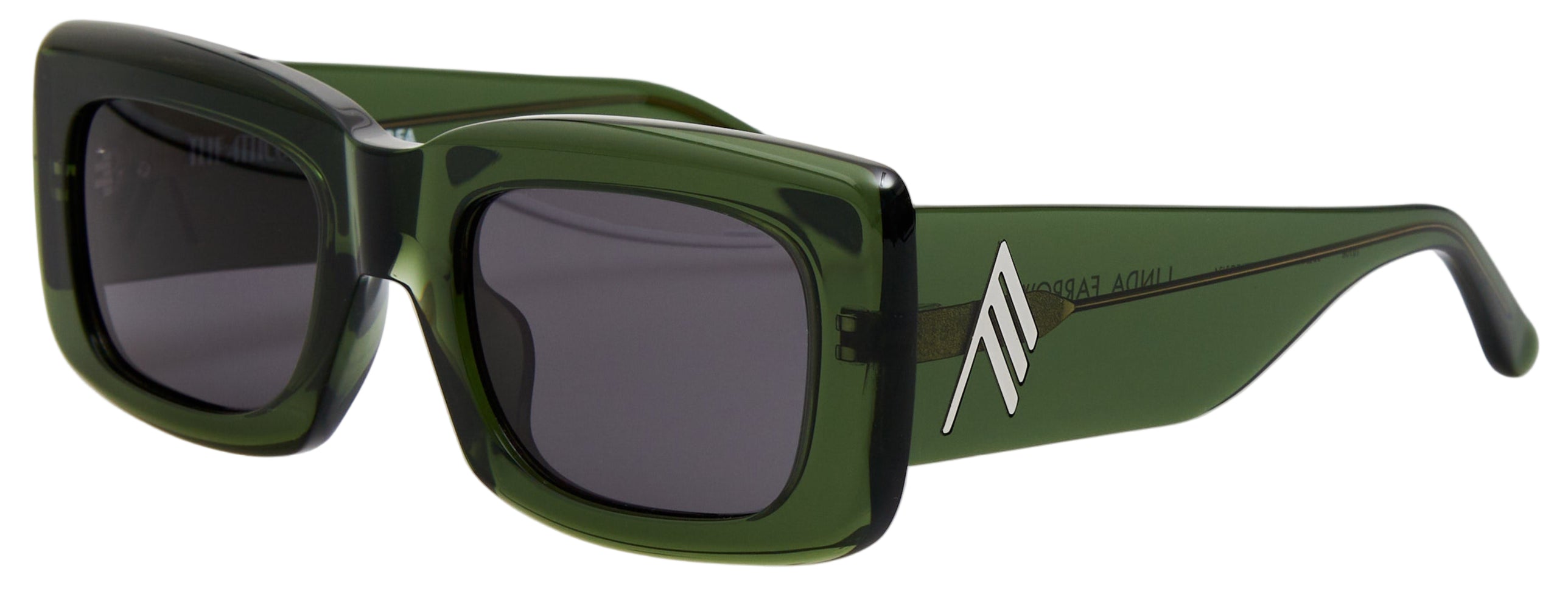 Color_ATTICO3C34SUN - The Attico Marfa Rectangular Sunglasses in Military Green