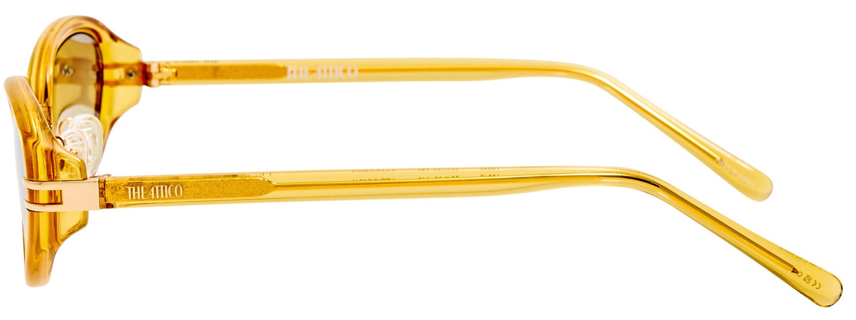 Color_ATTICO83C4SUN - The Attico Ambra Oval Sunglasses in Mustard and Mustard