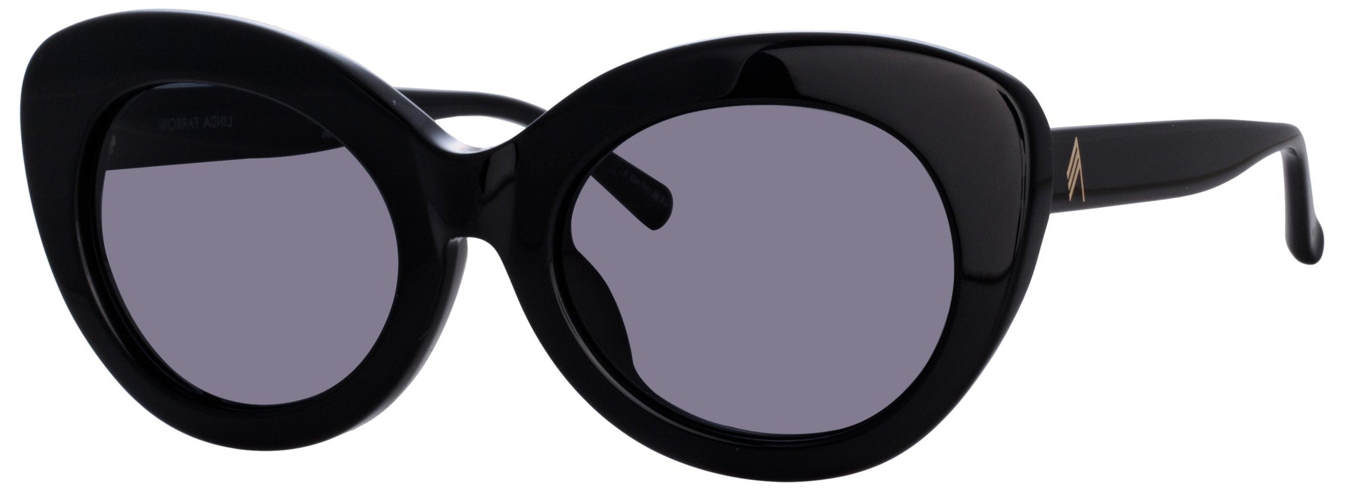 Color_ATTICO44C1SUN - Agnes Cat Eye Sunglasses in Black and Grey