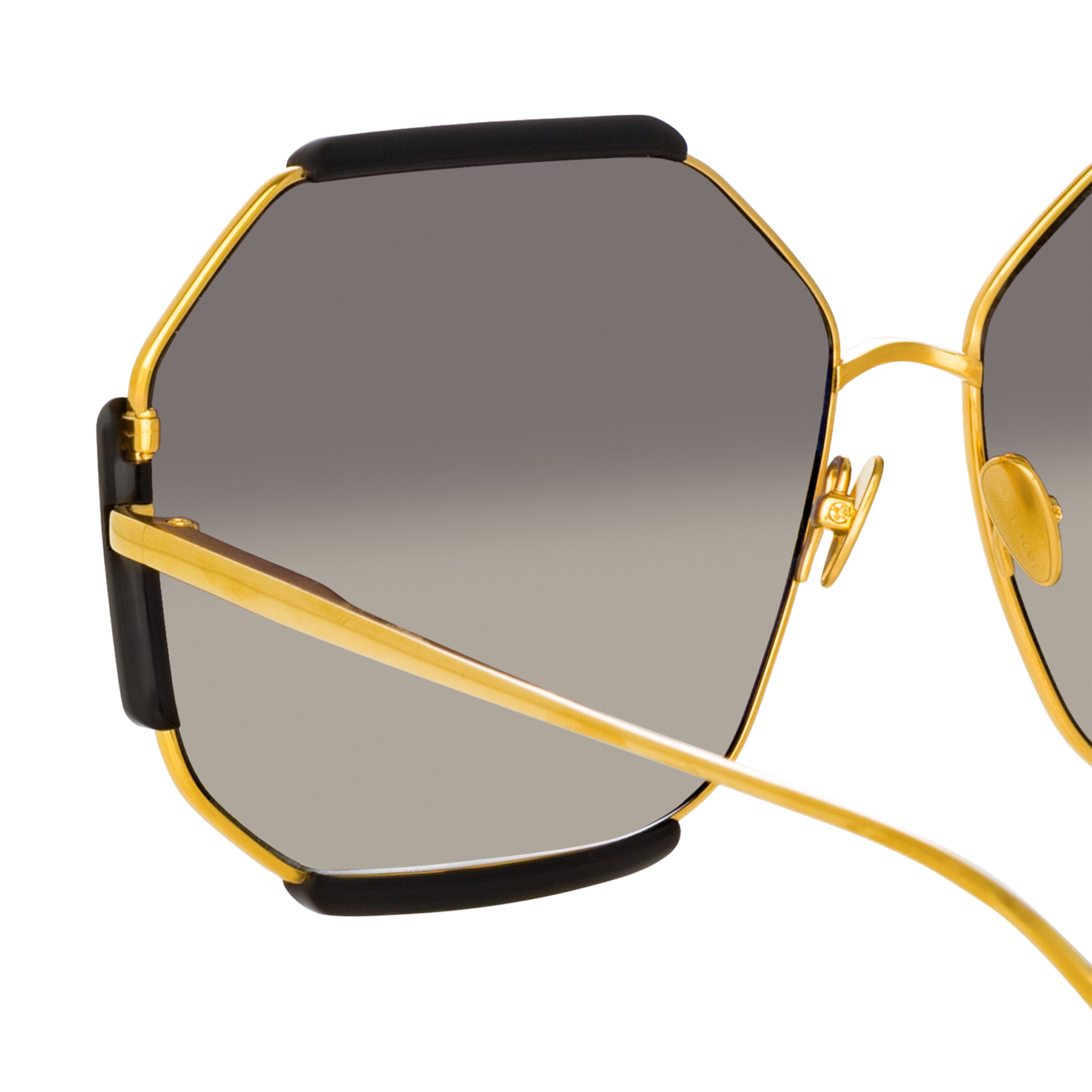 Color_LFL1308C1SUN - Margot Hexagon Sunglasses in Black