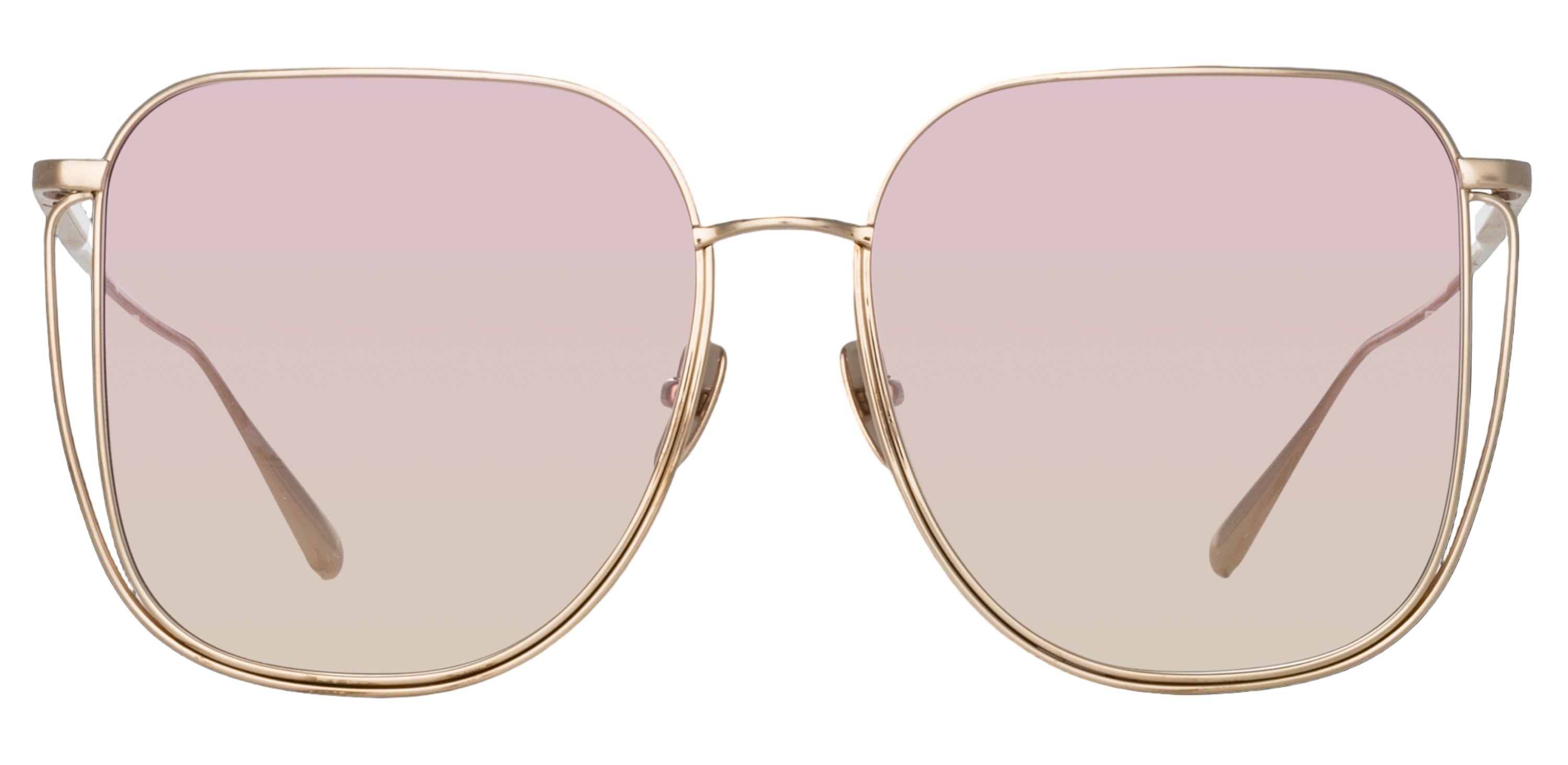 Color_LFL1347C4SUN - Camry Oversized Sunglasses in Light Gold / Lilac Grad